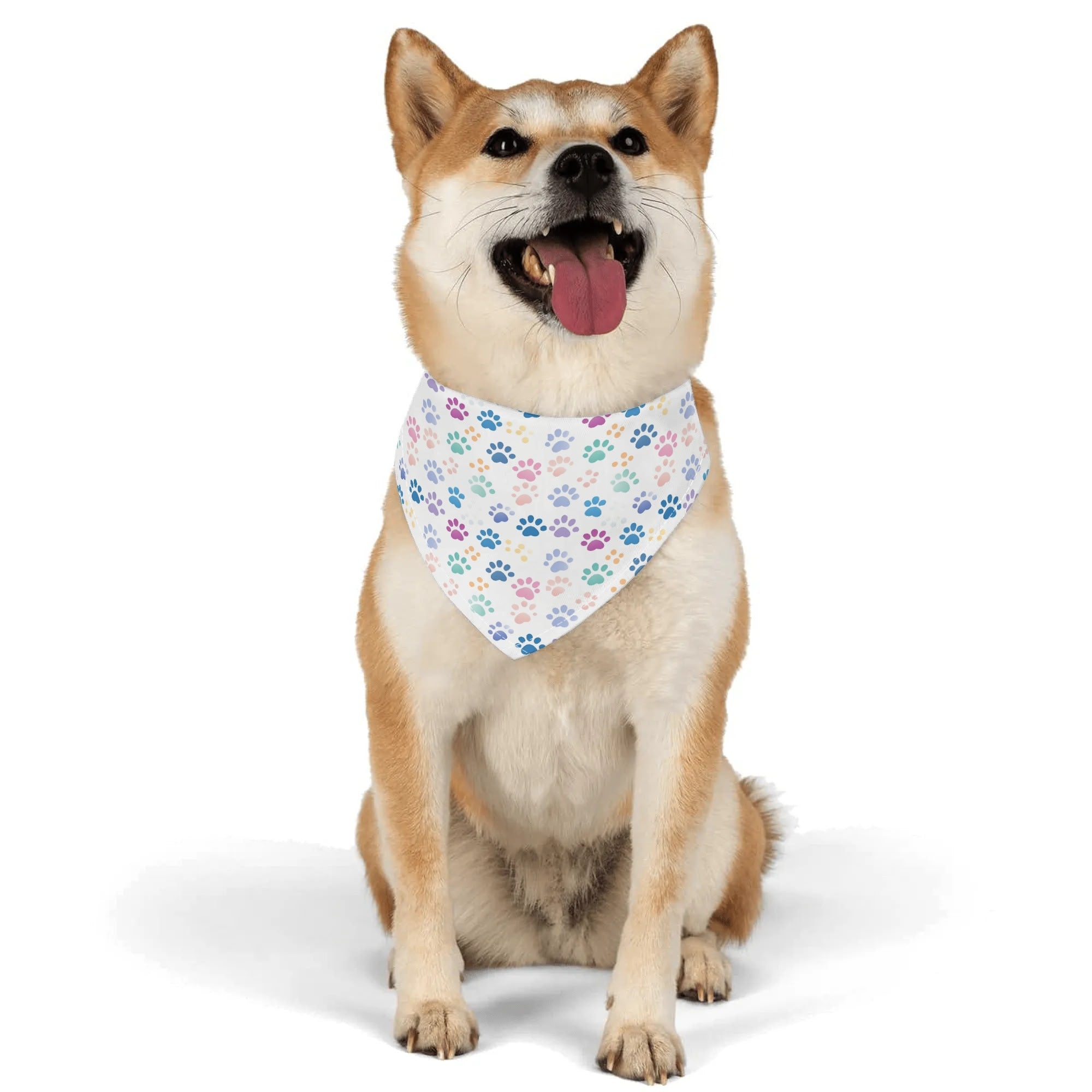 Dog Scarf Pet Adjustable Bandanas in Paws