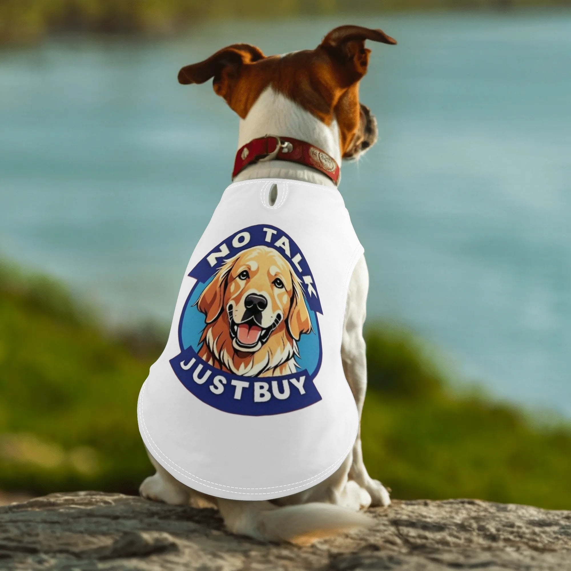 Print Pet Shirt Clothing Eco-friendly Cotton Shirt for Small Medium Dogs Cats