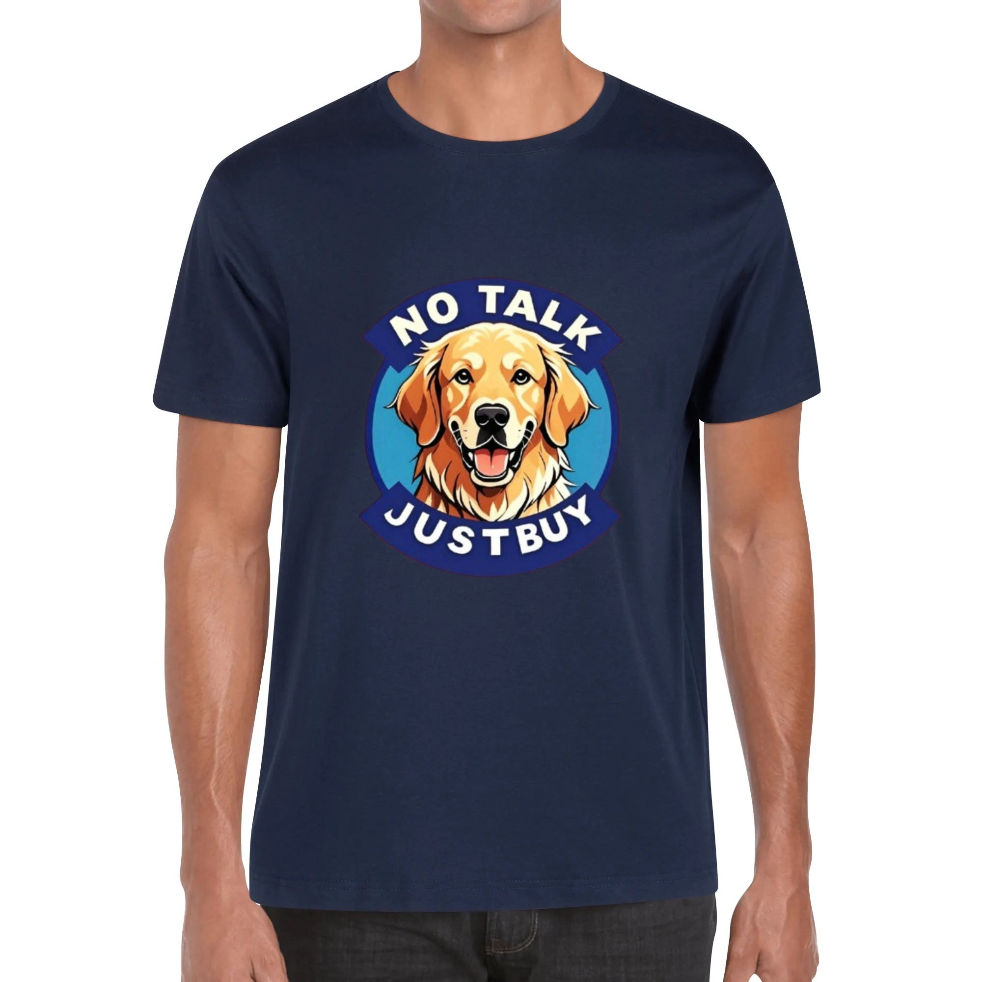 Men‘s Cotton Front Printing T Shirt