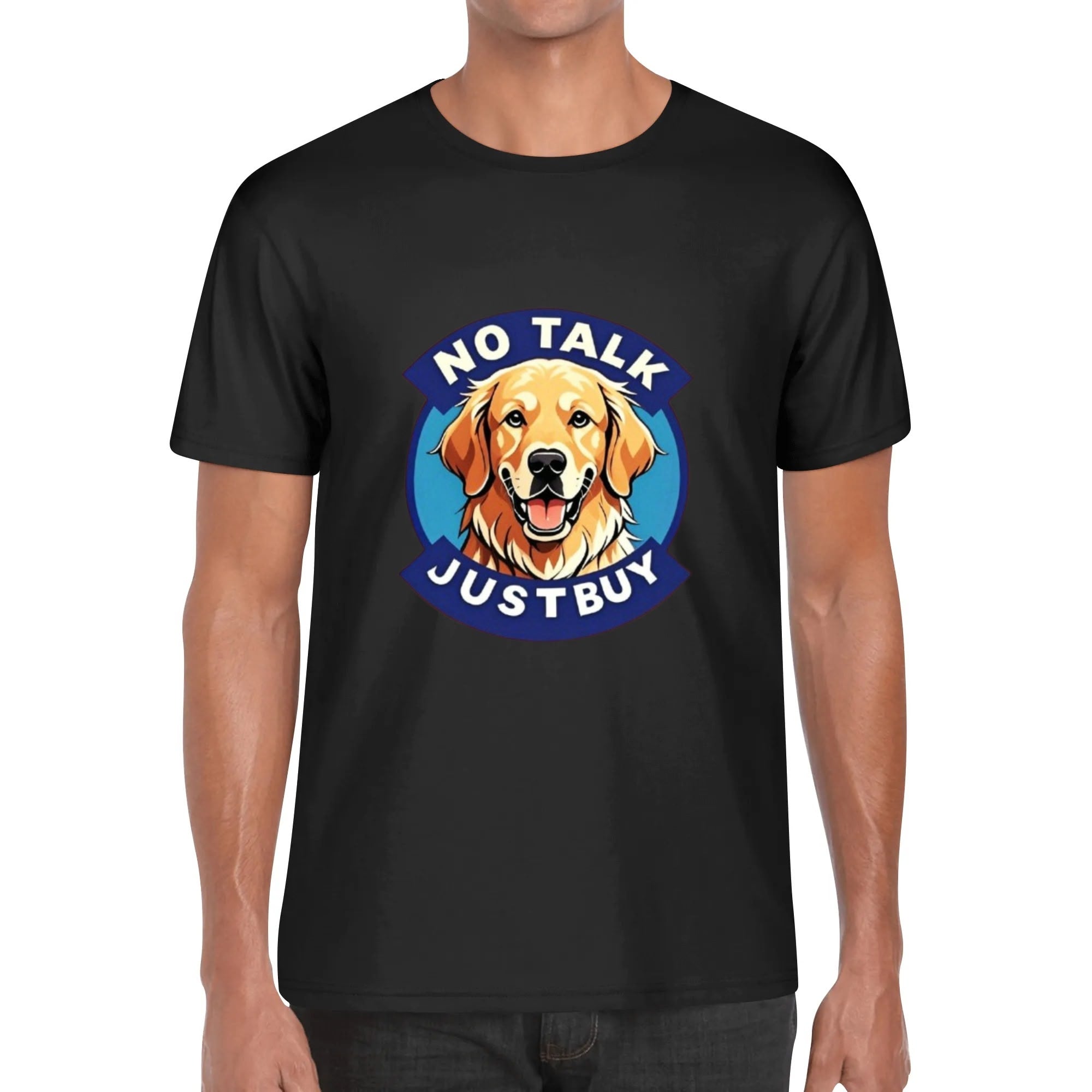 Men‘s Cotton Front Printing T Shirt