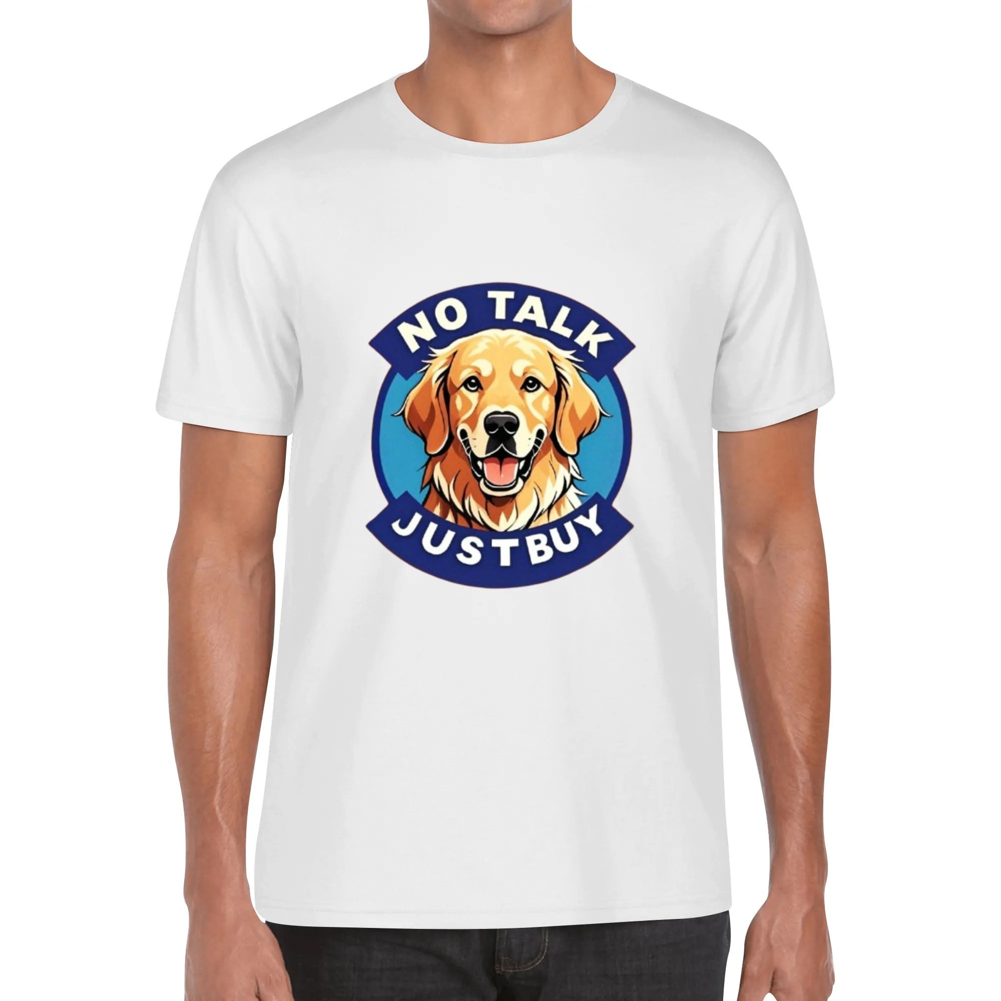 Men‘s Cotton Front Printing T Shirt