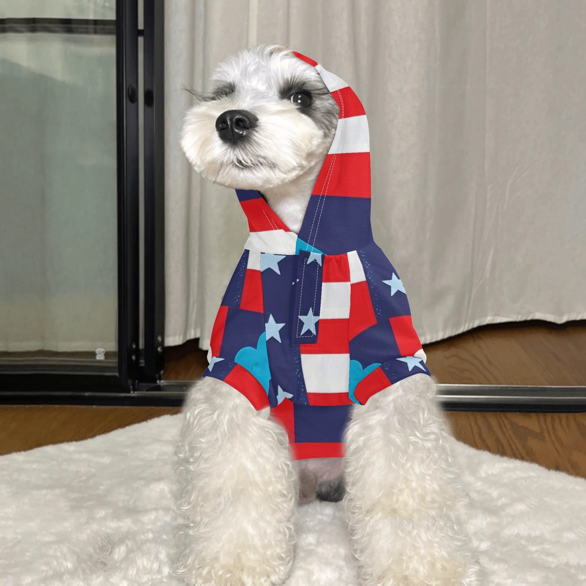 Full Printing Pet Pullover Hoodie-POD Dog Clothing