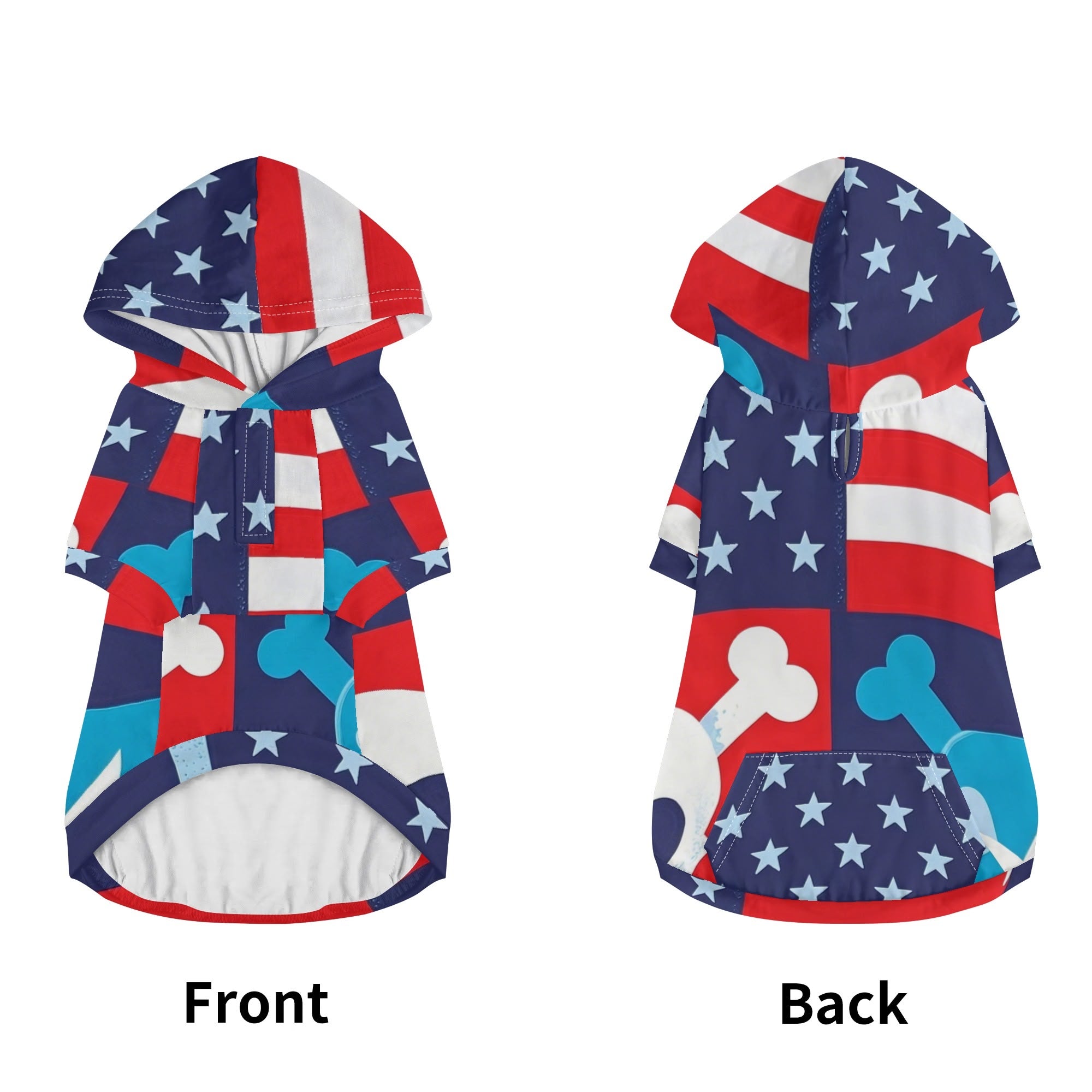 Full Printing Pet Pullover Hoodie-POD Dog Clothing