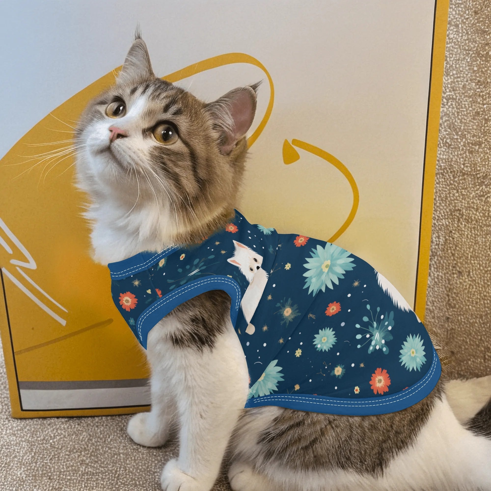 Full Print Pet Shirt for Small Medium Dogs Cats-POD Pet Clothing