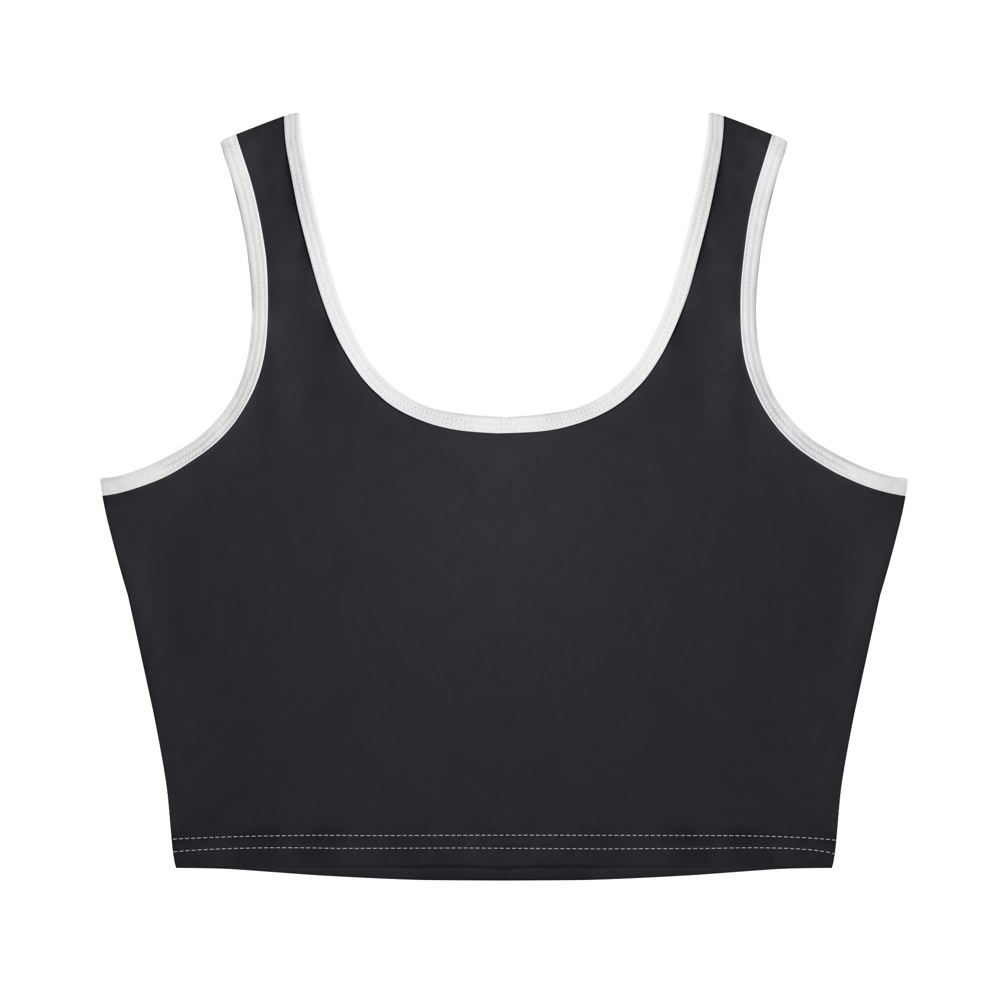 Stylish Women's Stretch Crop Tank Top Shirts-Front Printing