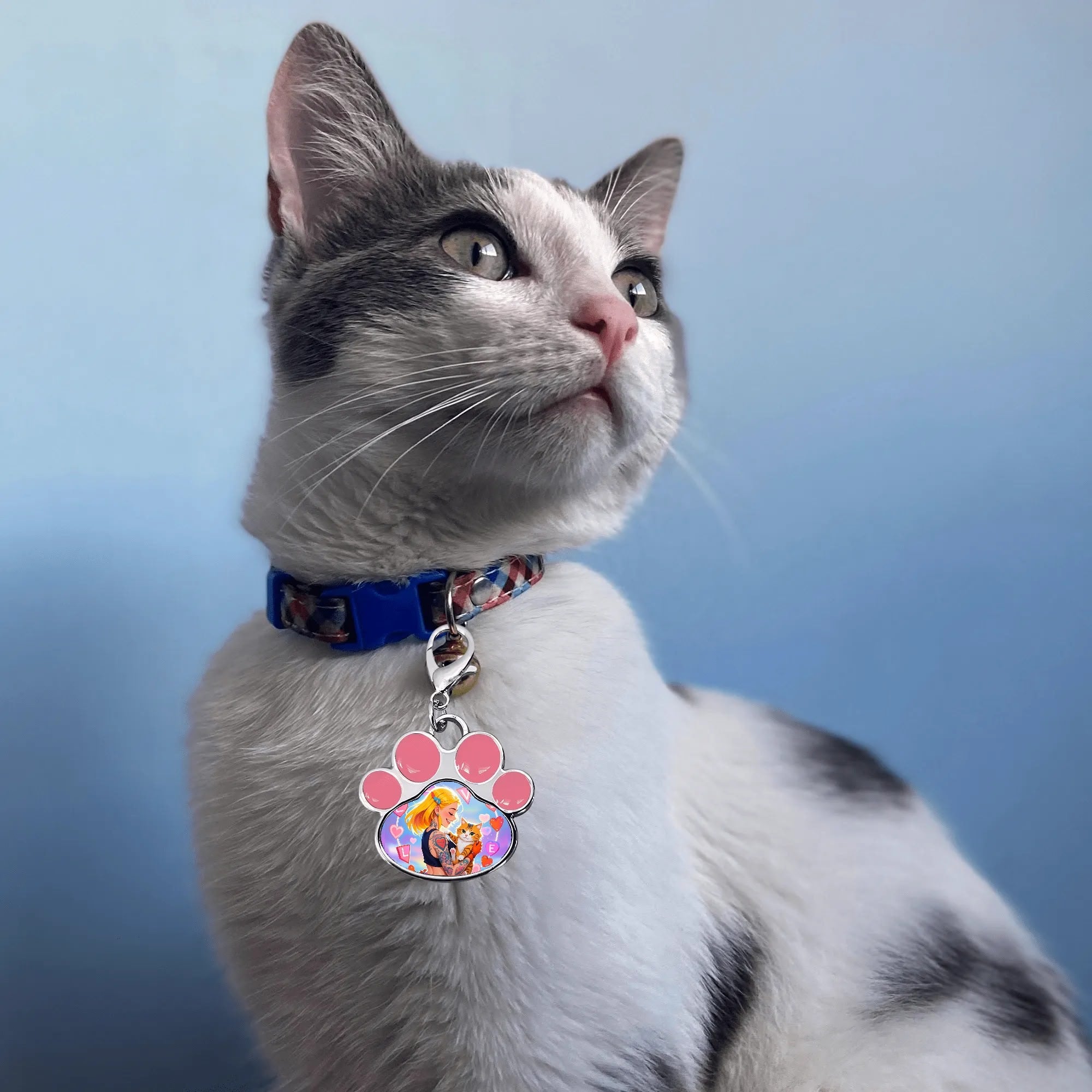 Personalized Pet Paw Pendant – Custom Photo Charm