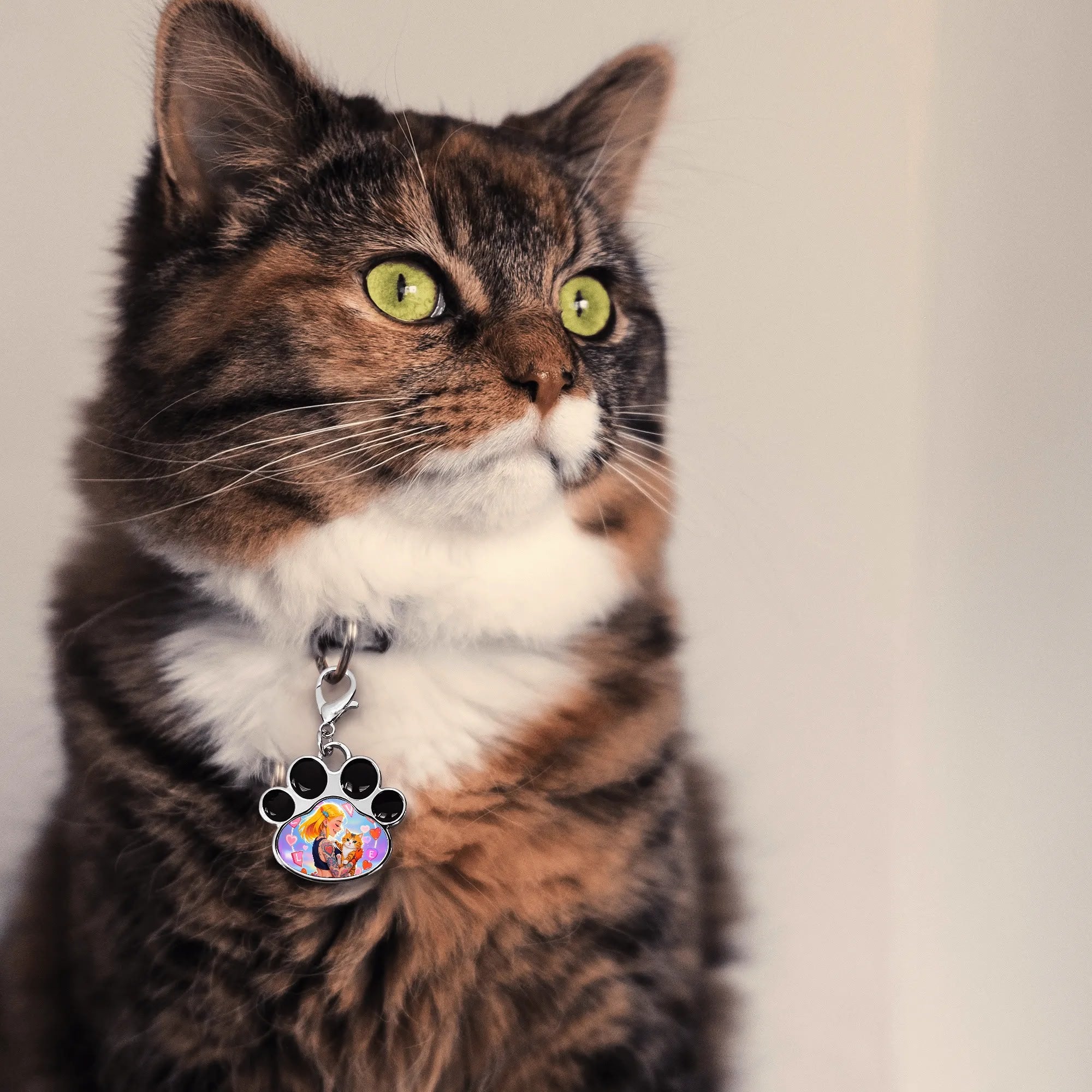 Personalized Pet Paw Pendant – Custom Photo Charm
