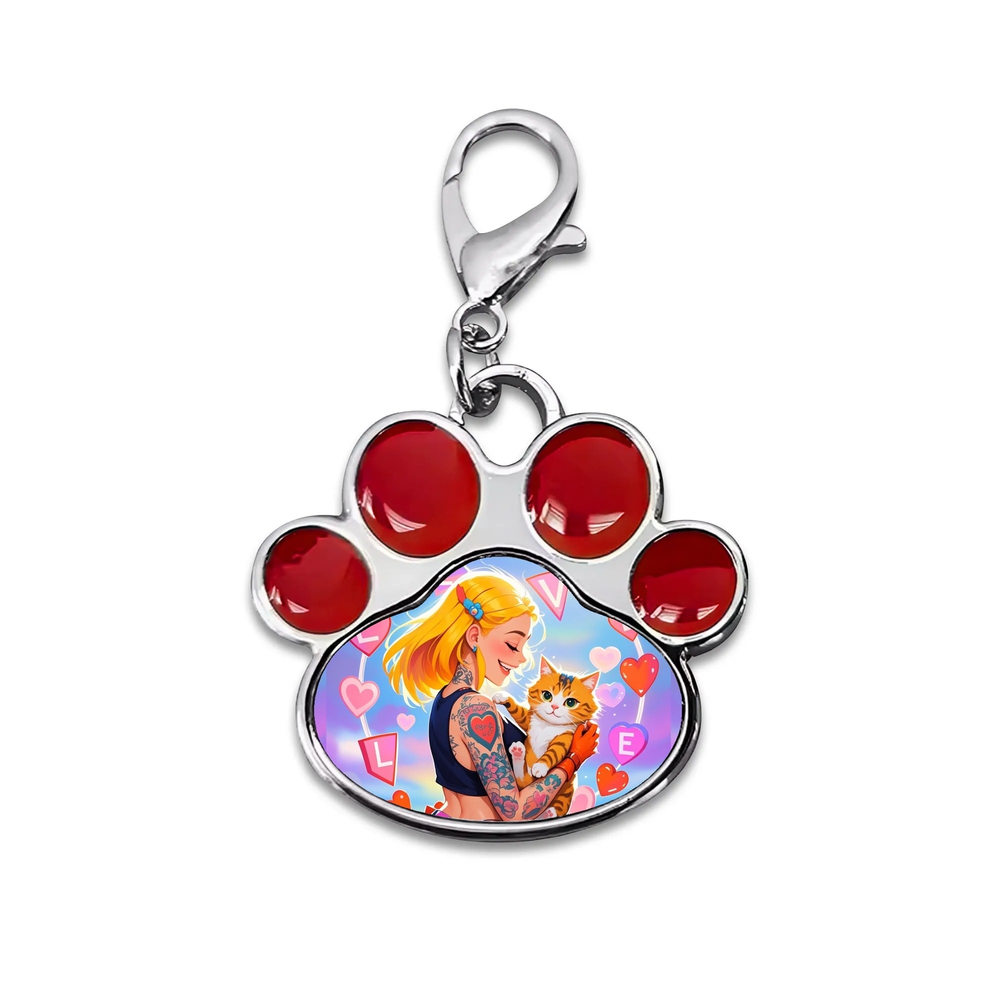 Personalized Pet Paw Pendant – Custom Photo Charm