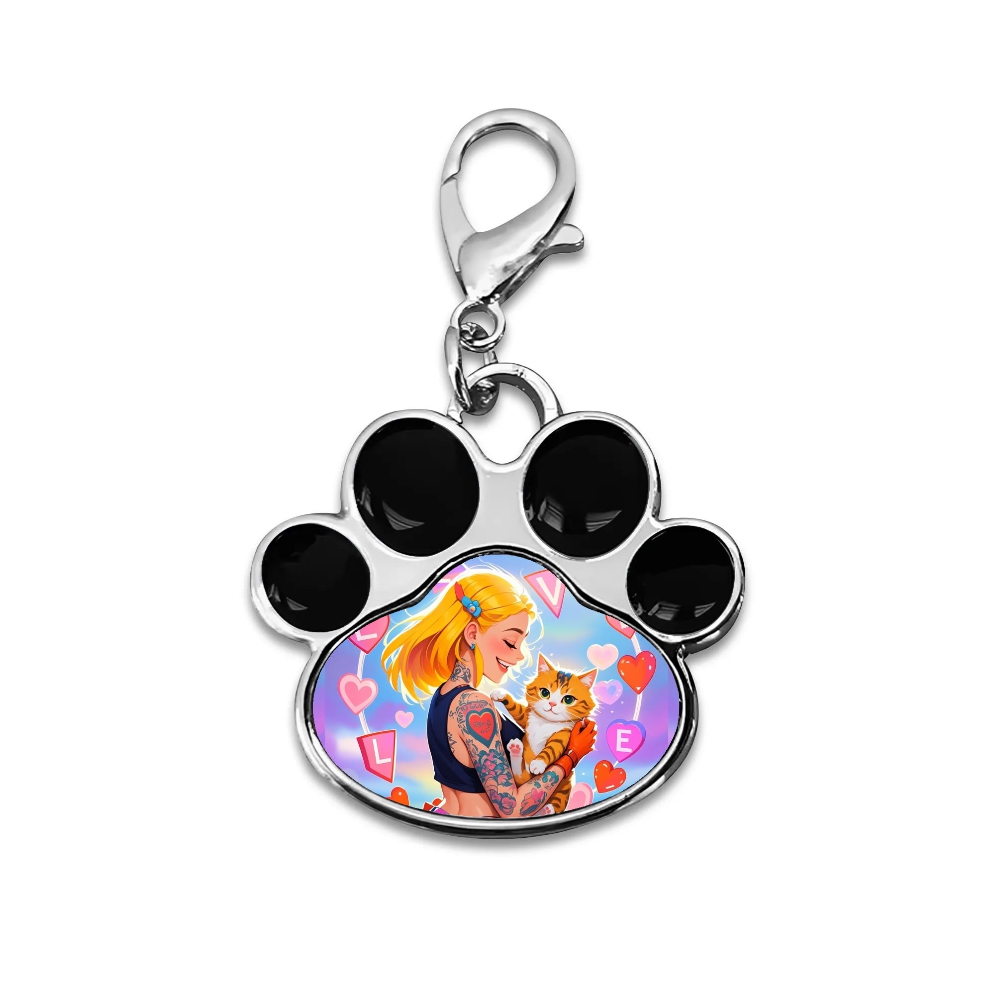 Personalized Pet Paw Pendant – Custom Photo Charm
