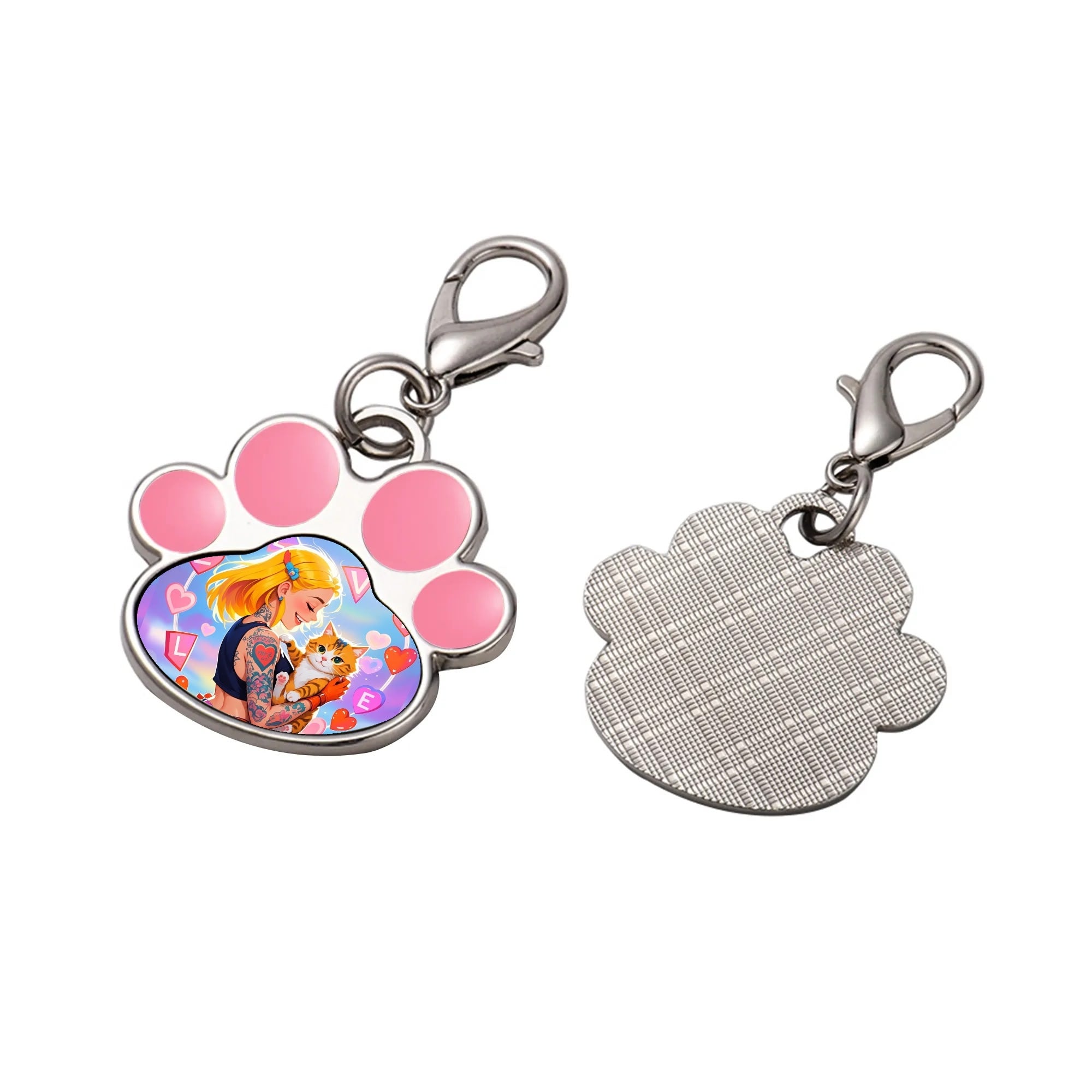 Personalized Pet Paw Pendant – Custom Photo Charm