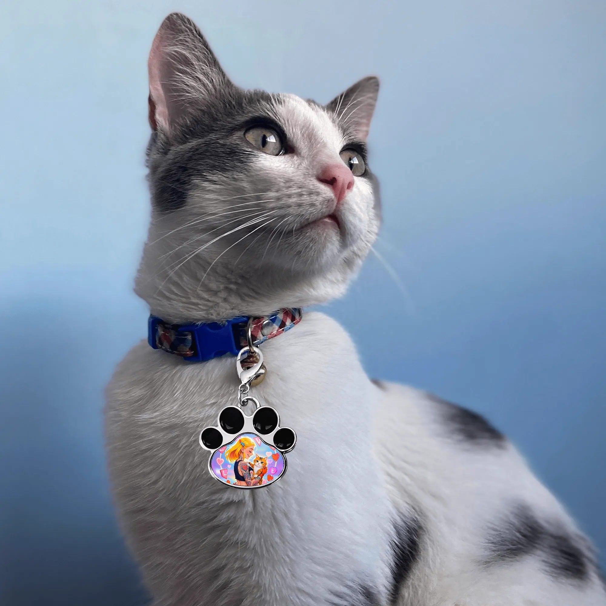 Personalized Pet Paw Pendant – Custom Photo Charm