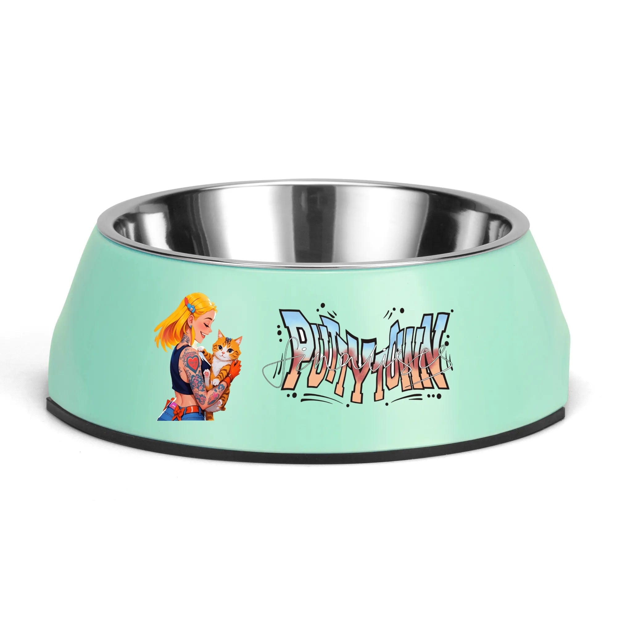 Customizable Stainless Steel Pet Bowl – Stylish&Personalized Feeding Time