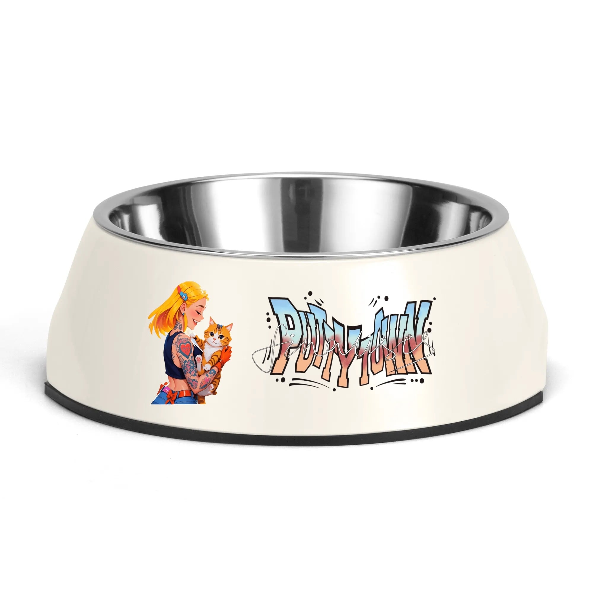 Customizable Stainless Steel Pet Bowl – Stylish&Personalized Feeding Time