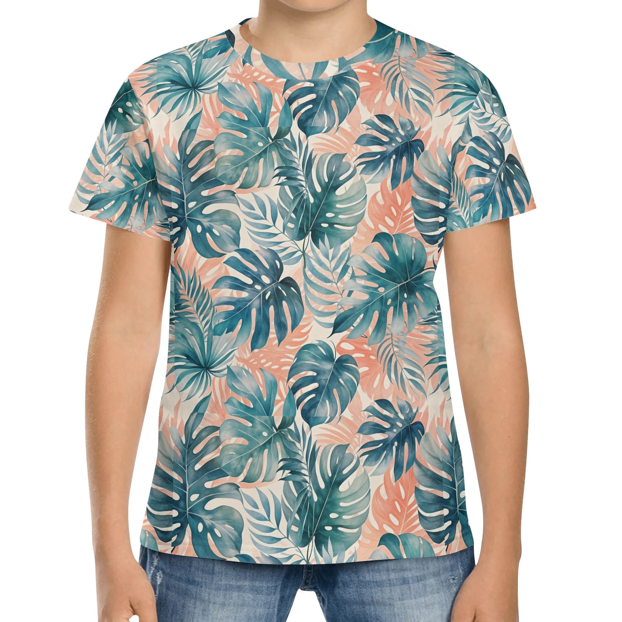 Custom Kids' T-Shirt – Personalized Full-Print Design-100% Polyester