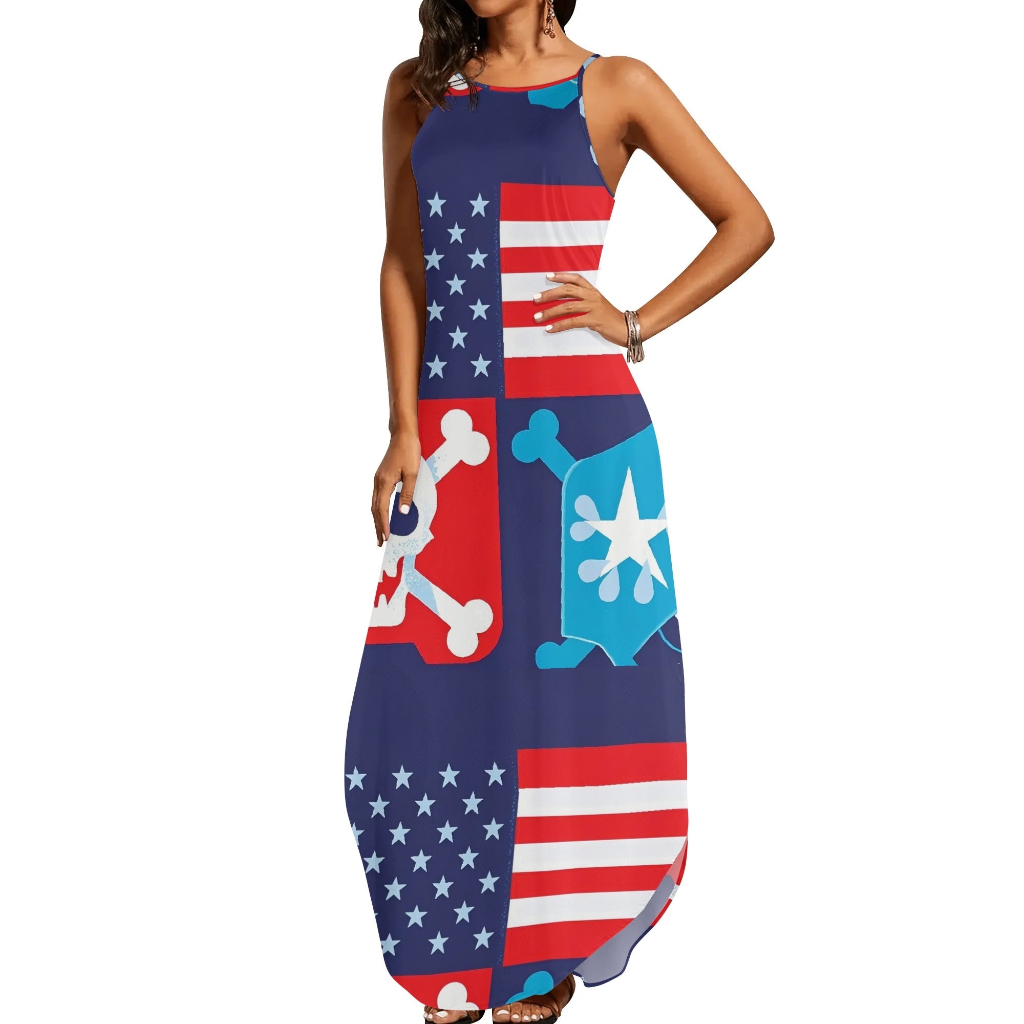 Women Sexy Draped Dress