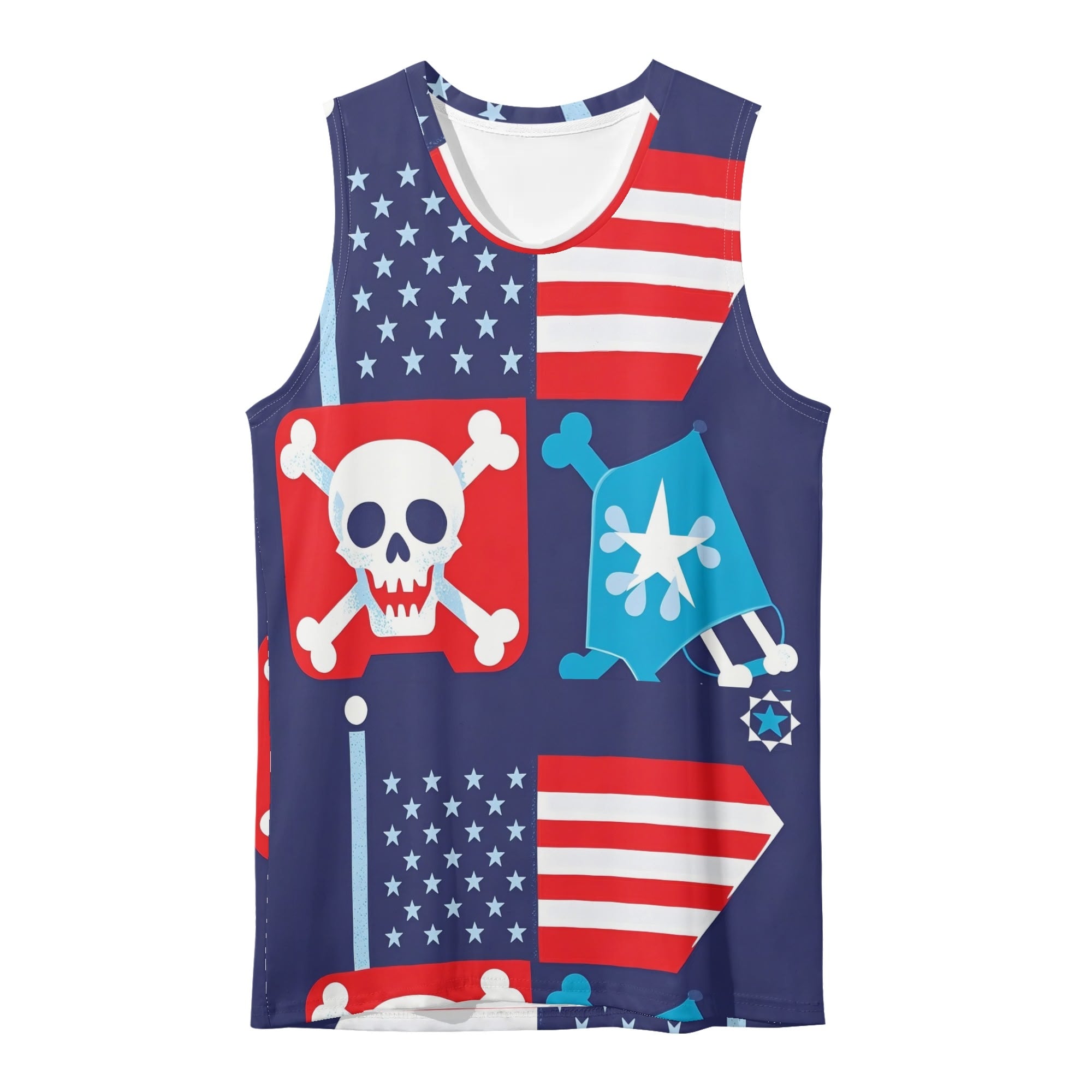 Mens Loose Fit Sleeveless Tank Top Muscle T-Shirt