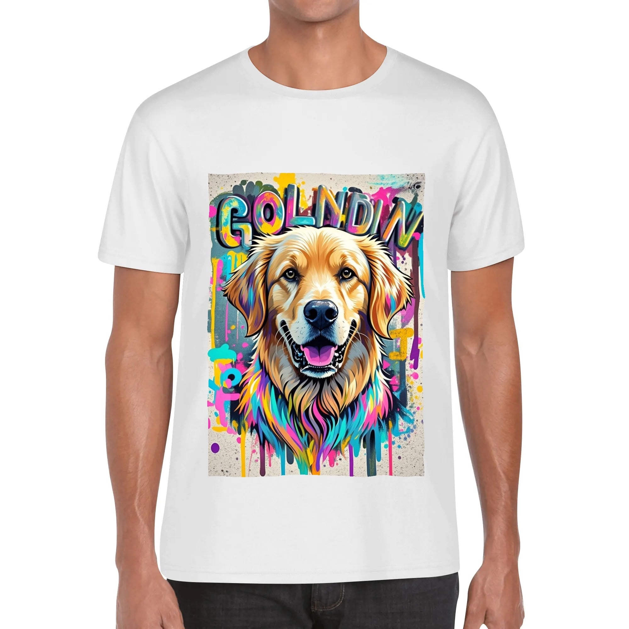 Custom Men’s T-Shirt – 100% Cotton with Personalized Front Image