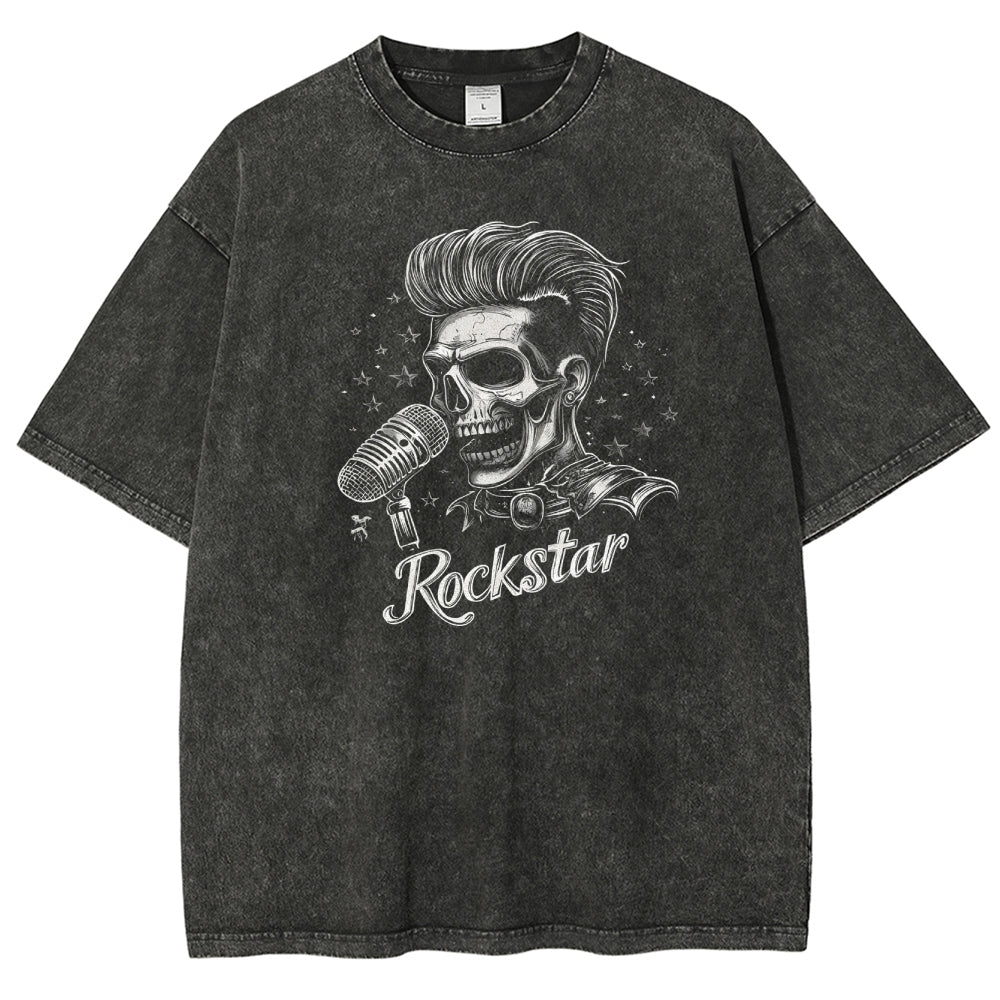 Designed Washed T Shirt--Multi-Color Options
