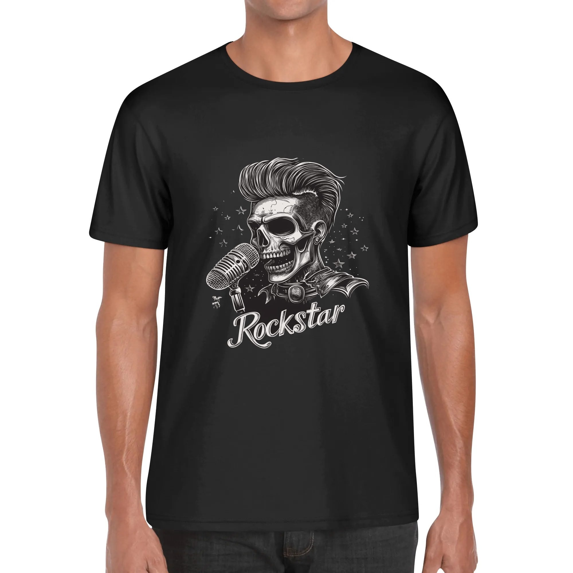 Custom Men’s T-Shirt – 100% Cotton with Personalized Front Image