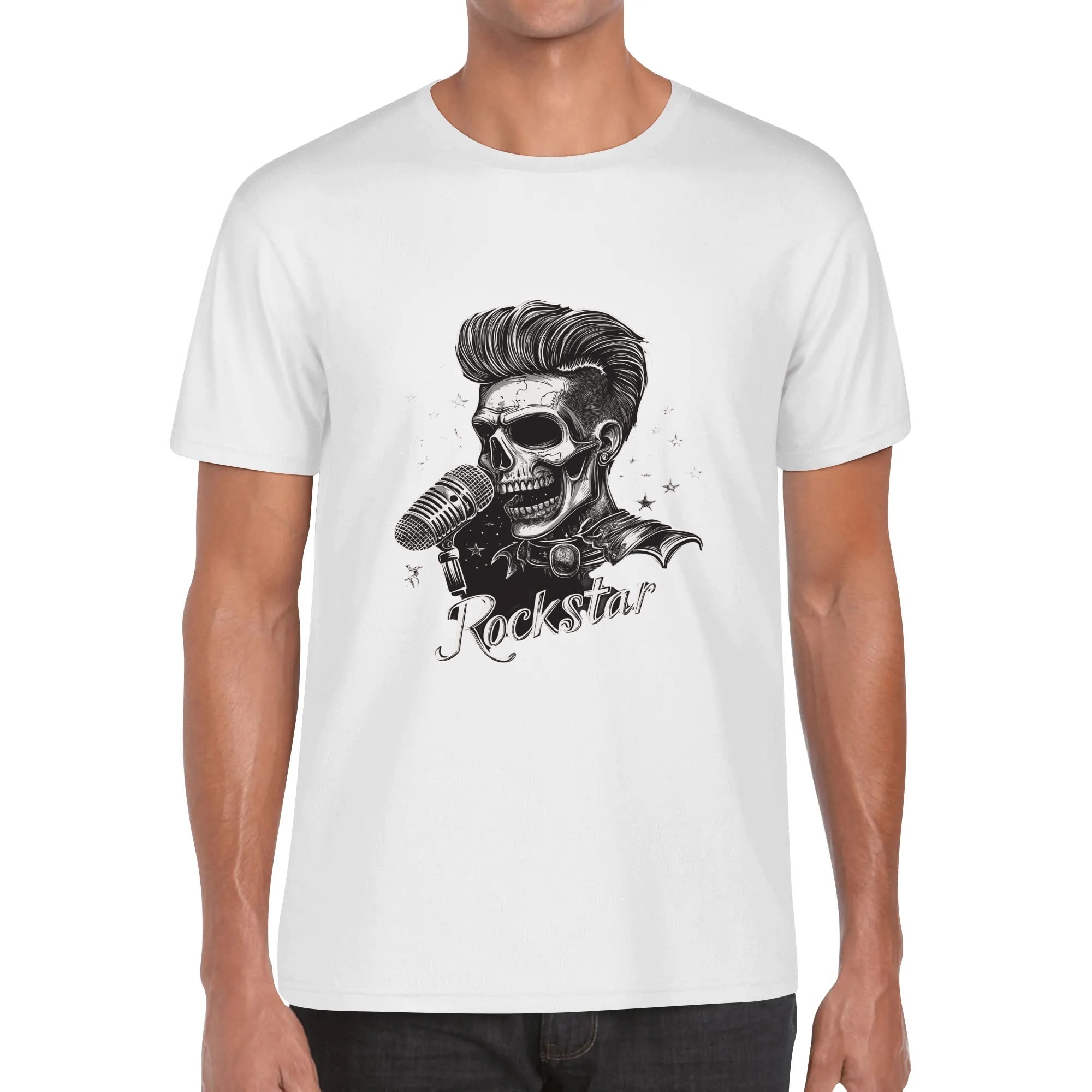 Custom Men’s T-Shirt – 100% Cotton with Personalized Front Image