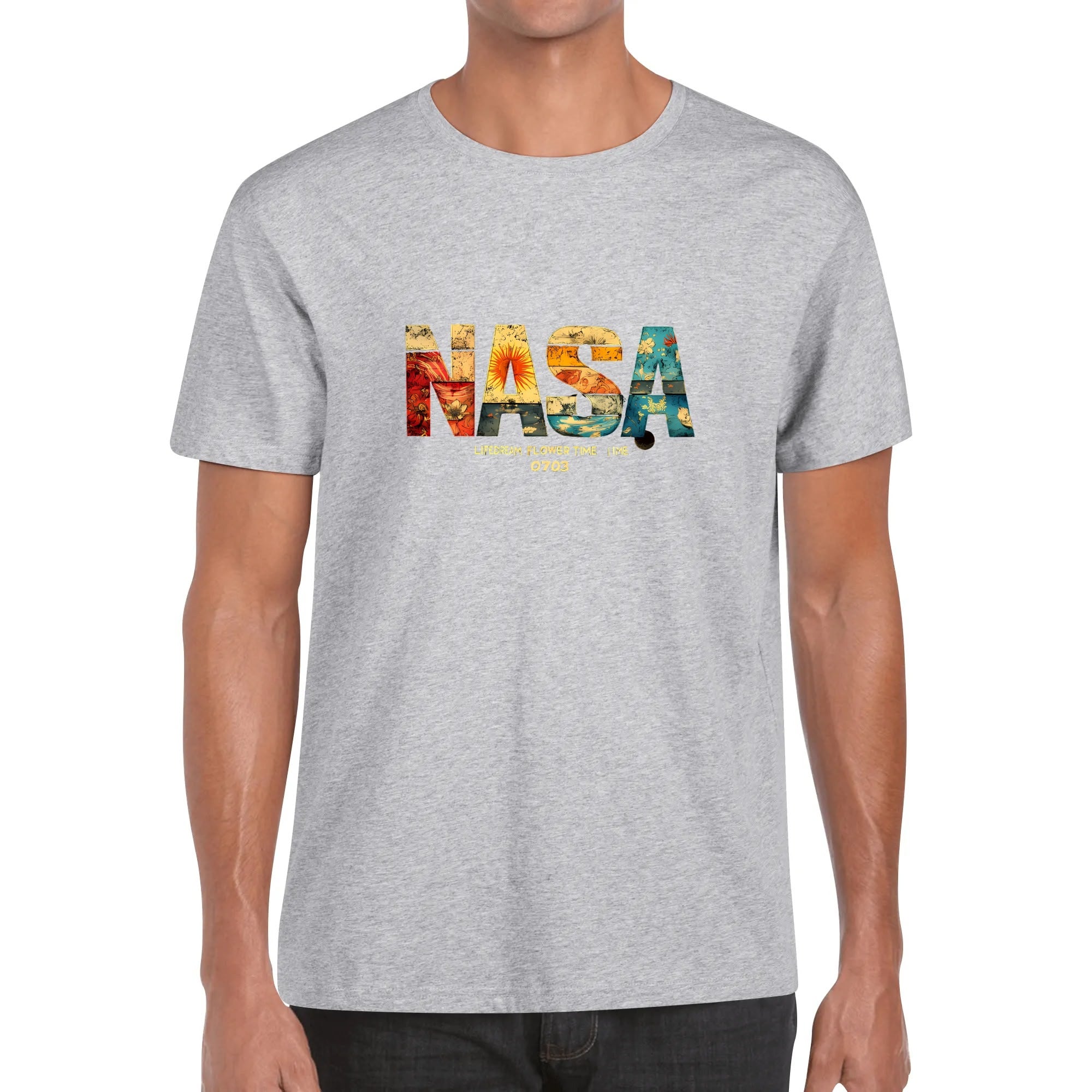 Custom Men’s T-Shirt – 100% Cotton with Personalized Front and Back Image