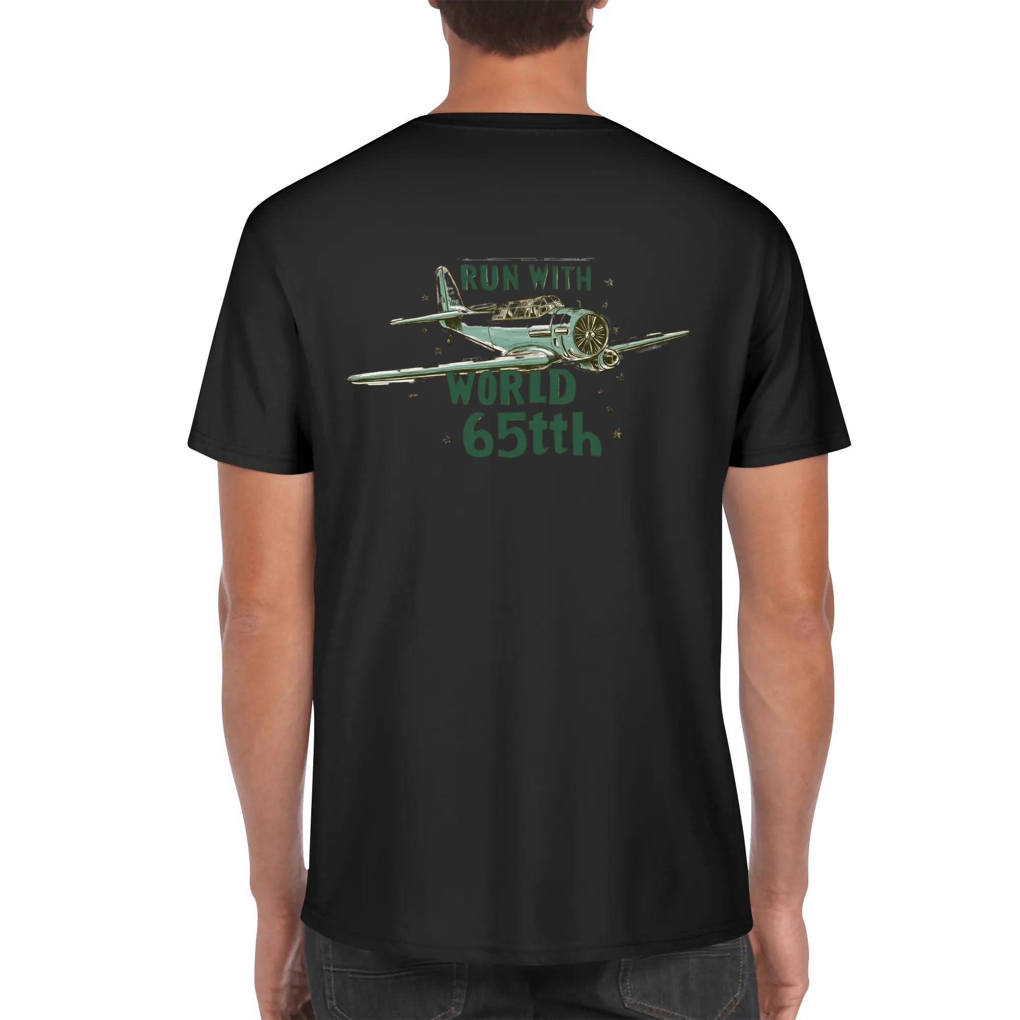 Custom Men’s T-Shirt – 100% Cotton with Personalized Front and Back Image