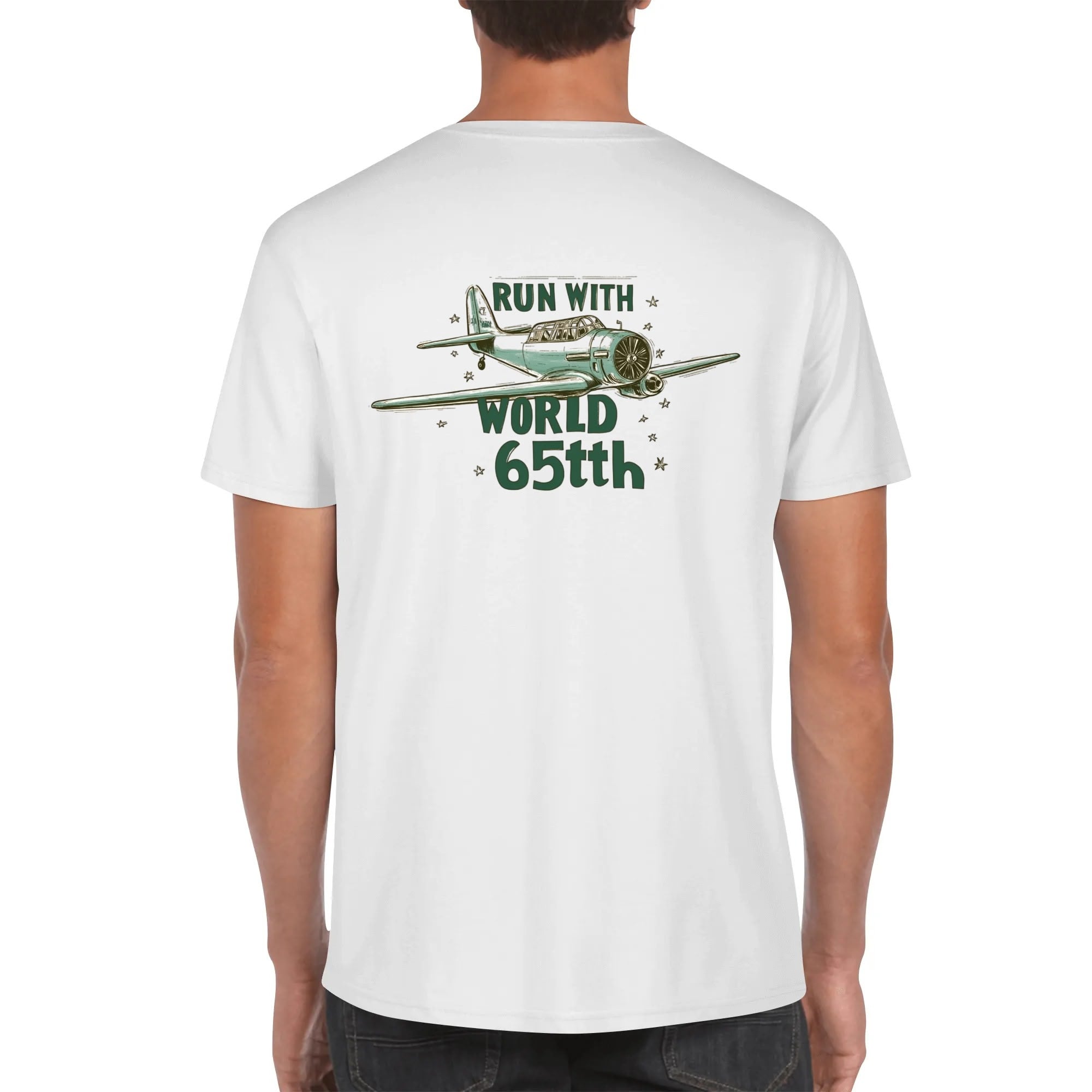 Custom Men’s T-Shirt – 100% Cotton with Personalized Front and Back Image