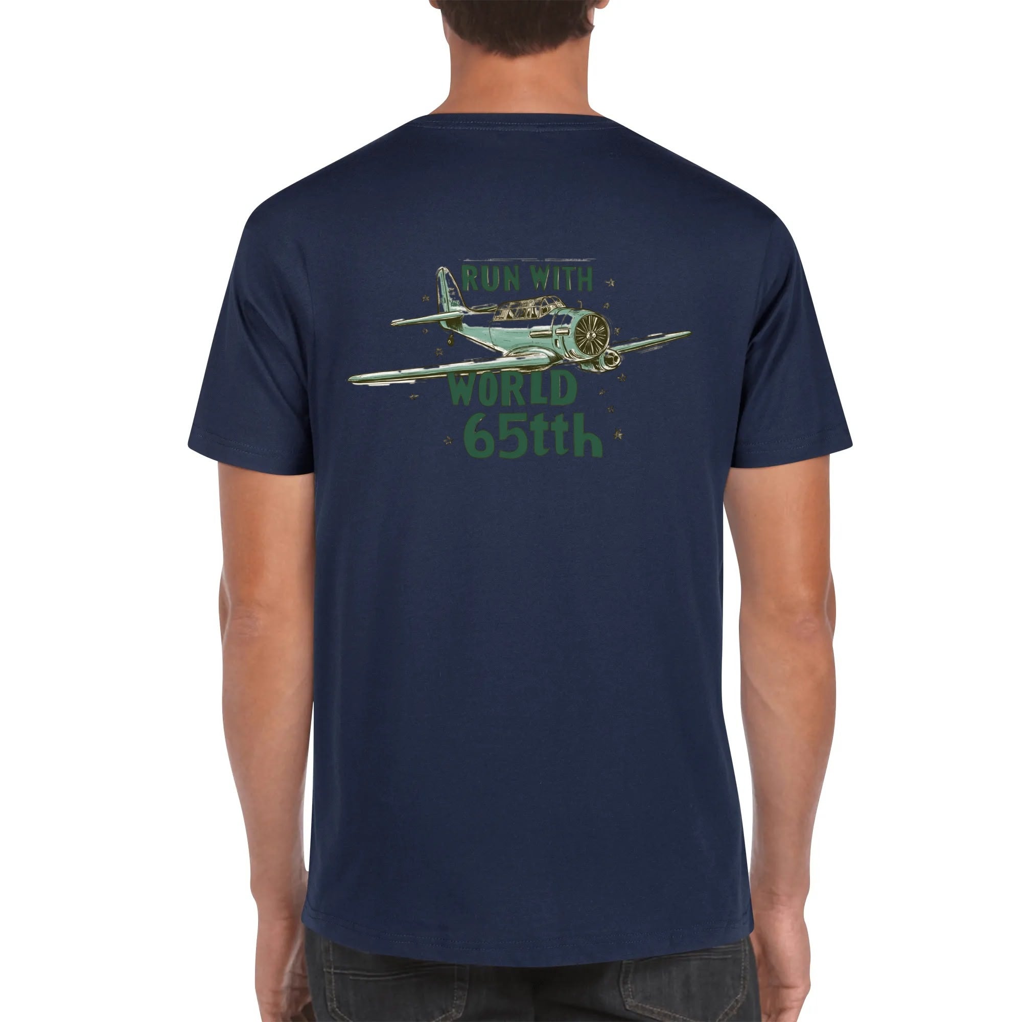 Custom Men’s T-Shirt – 100% Cotton with Personalized Front and Back Image