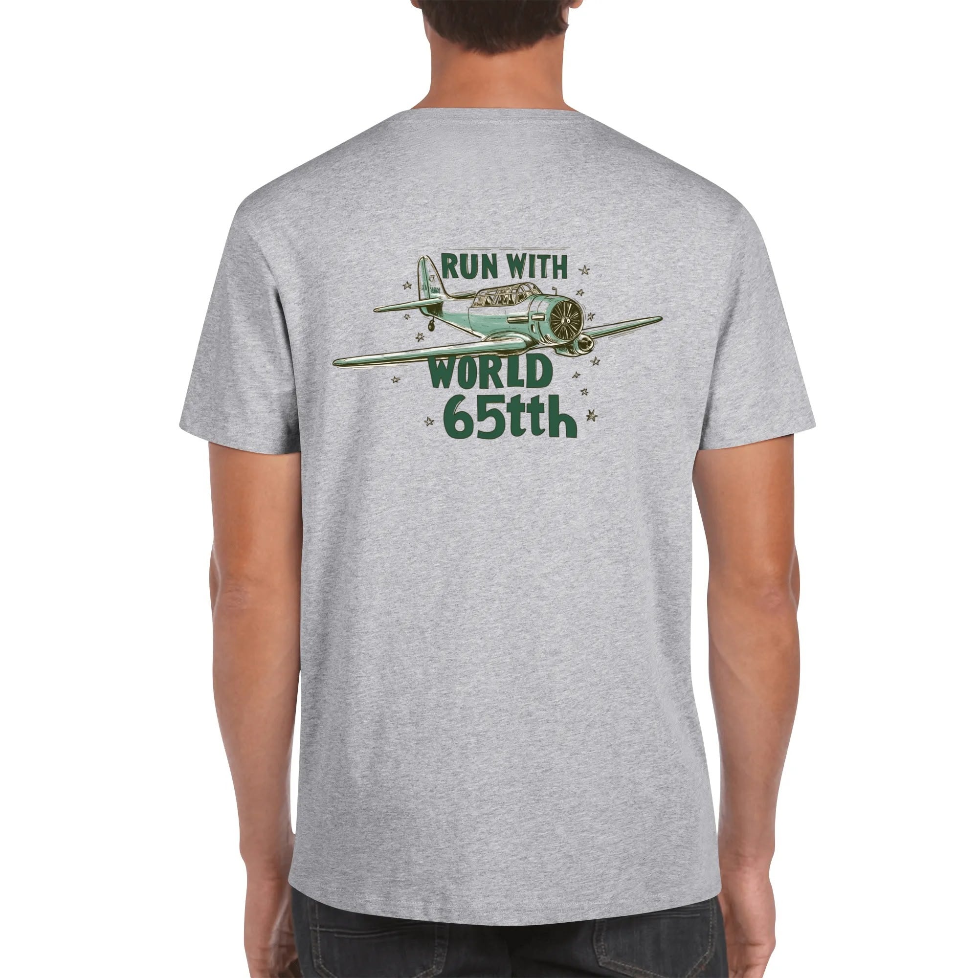 Custom Men’s T-Shirt – 100% Cotton with Personalized Front and Back Image