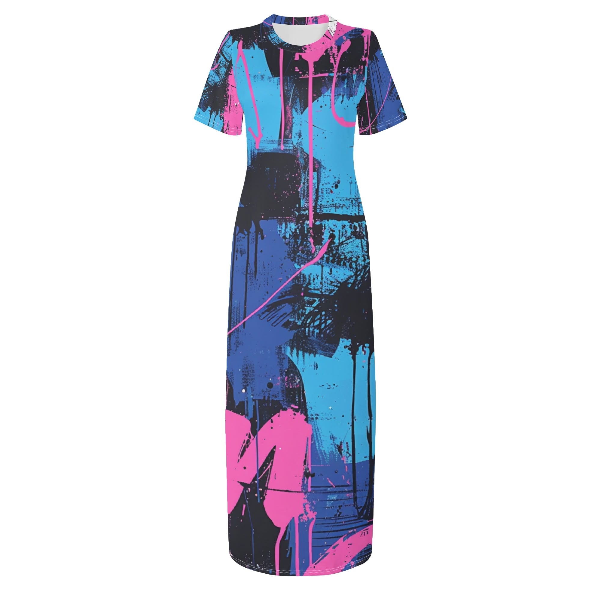 Womens POD Dress Casual All Over Print Dresses