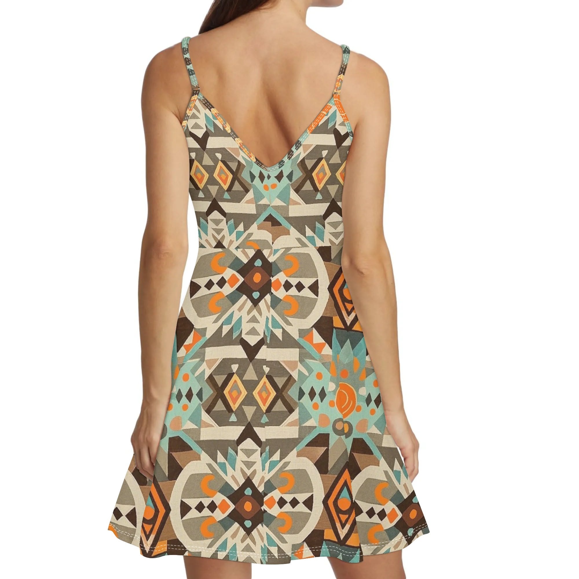 Womens Lounge Sleeveless Adjustable Spaghetti Strap Short Dress Swing Dress