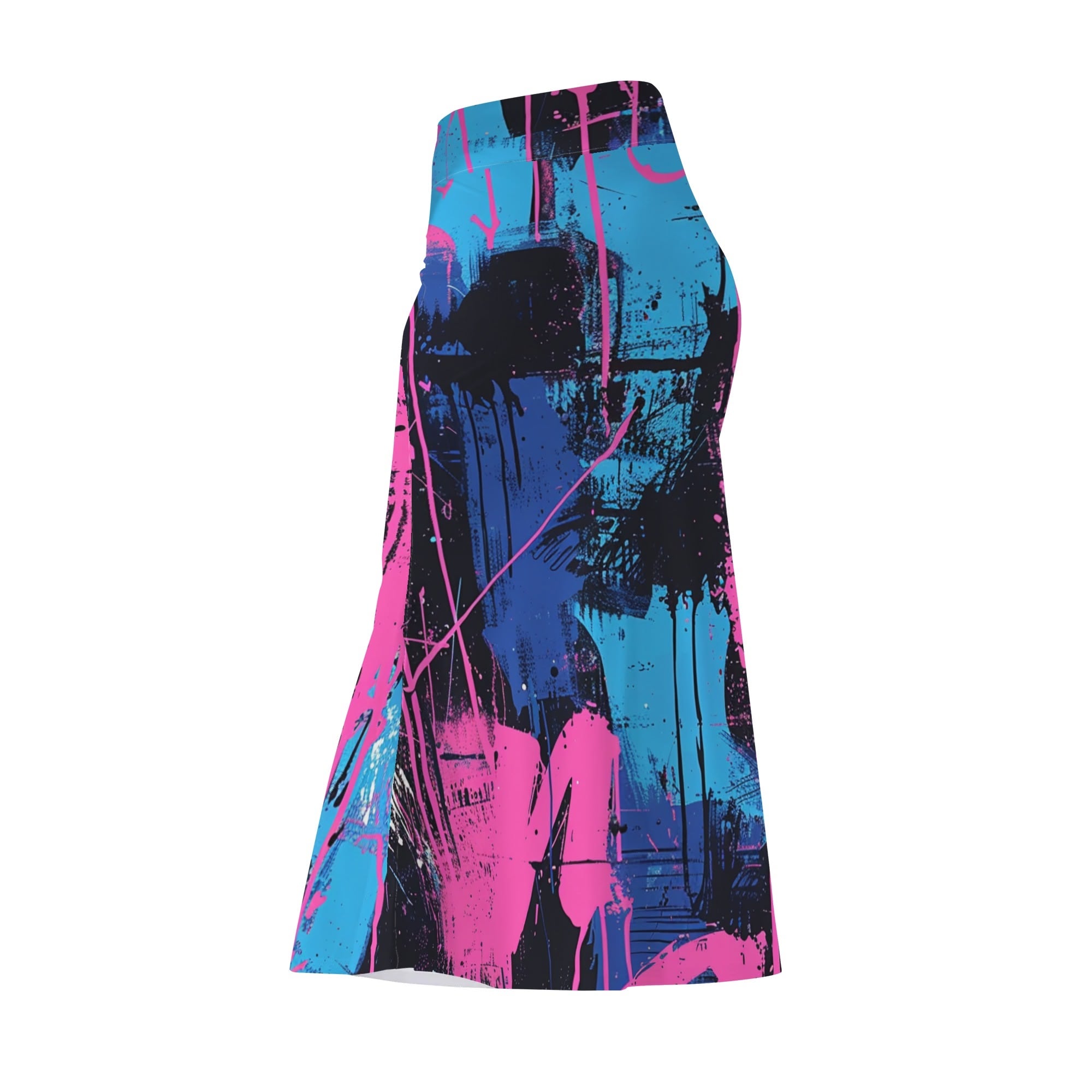 Custom Full-Print high-waisted Maxi Skirt--POD Design Skirt