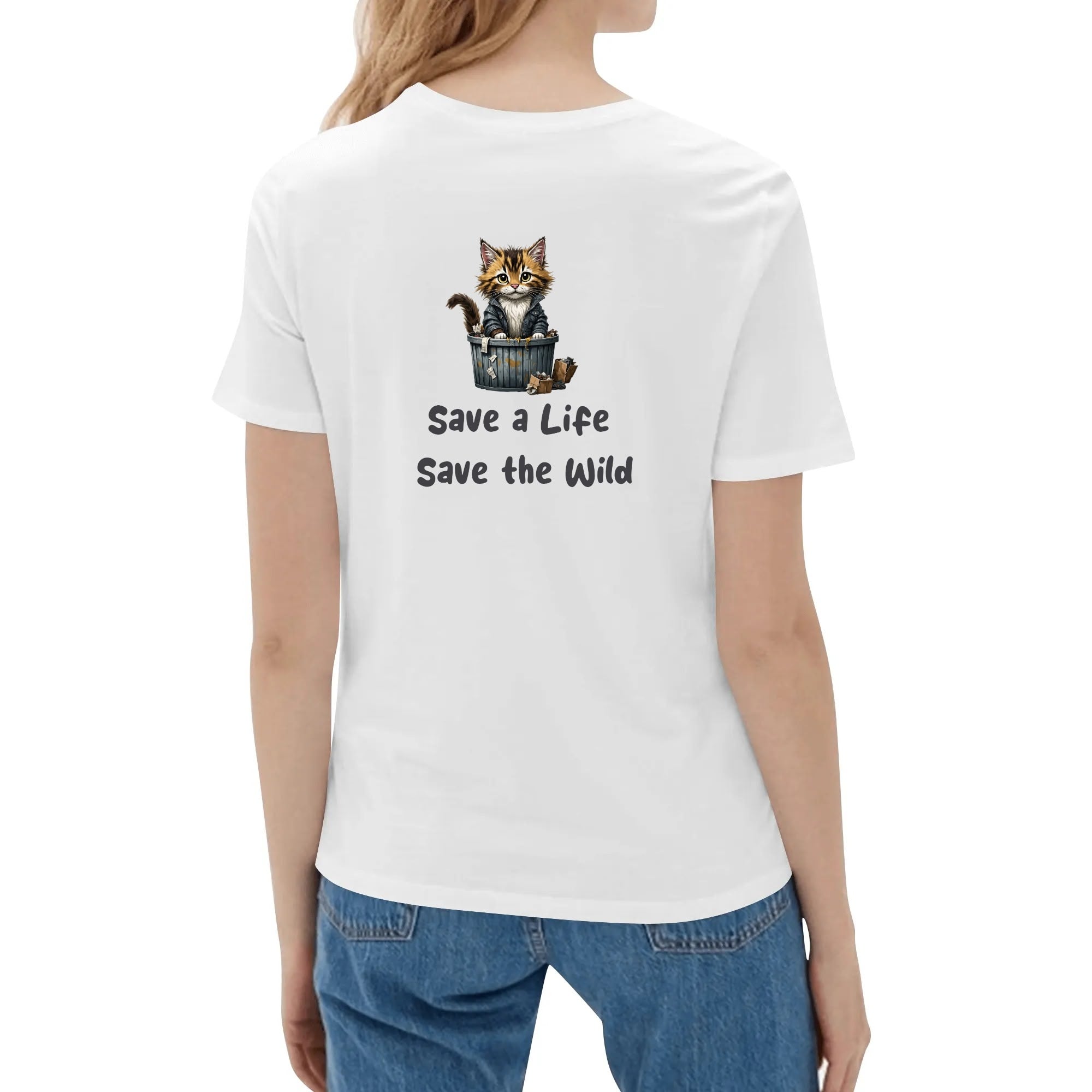 Custom Cotton T-Shirt--Personalized Front Back Printing