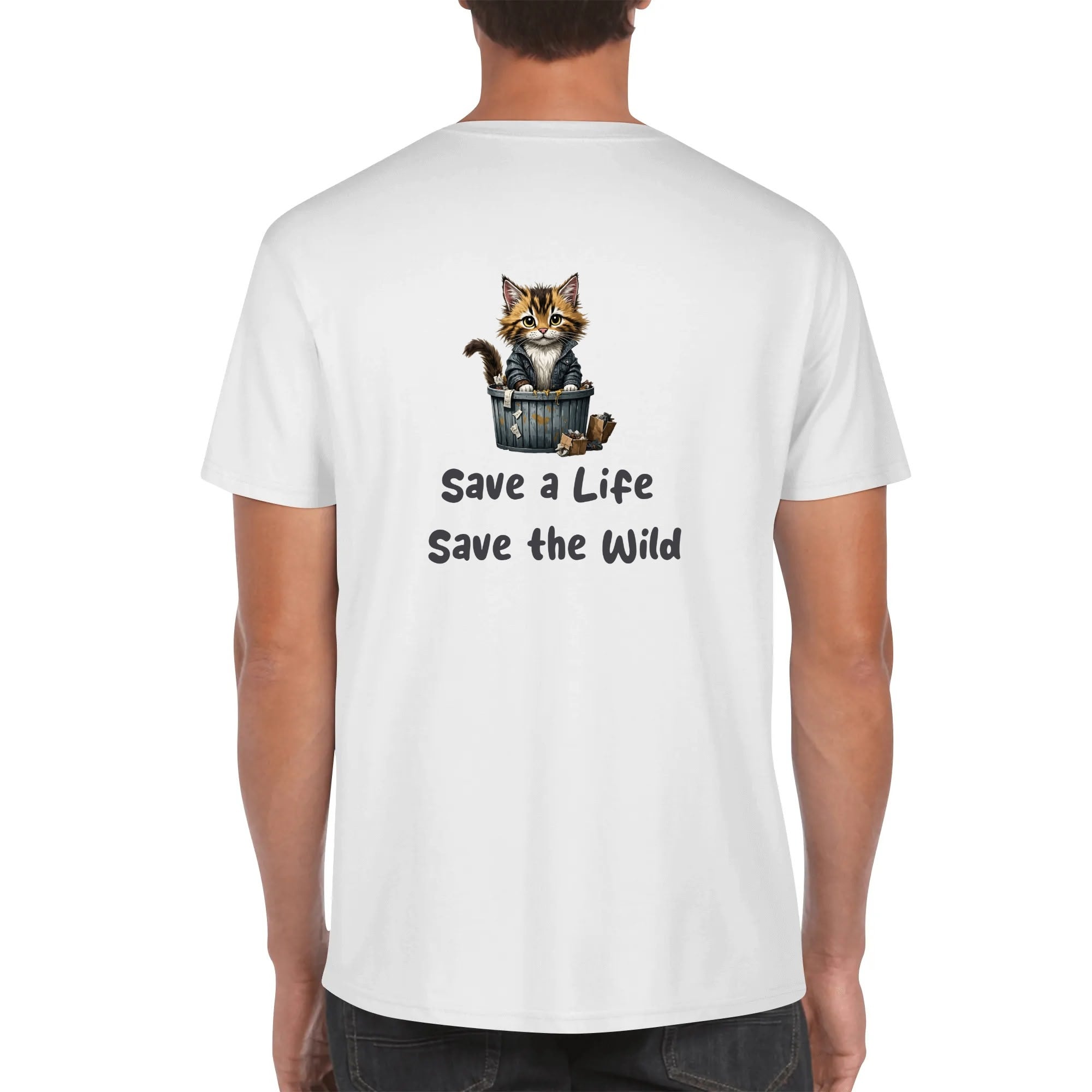 Custom Cotton T-Shirt--Personalized Front Back Printing
