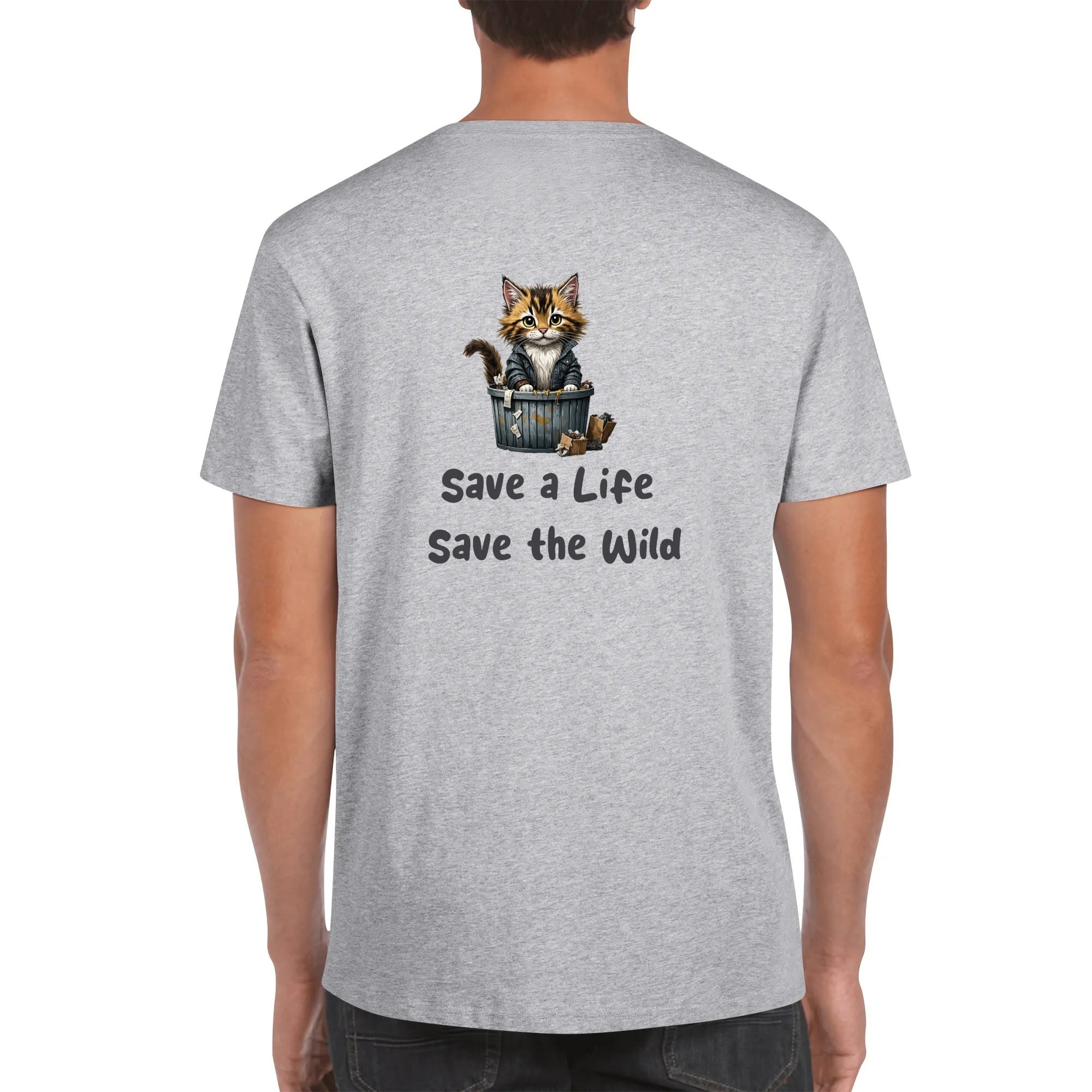 Custom Cotton T-Shirt--Personalized Front Back Printing