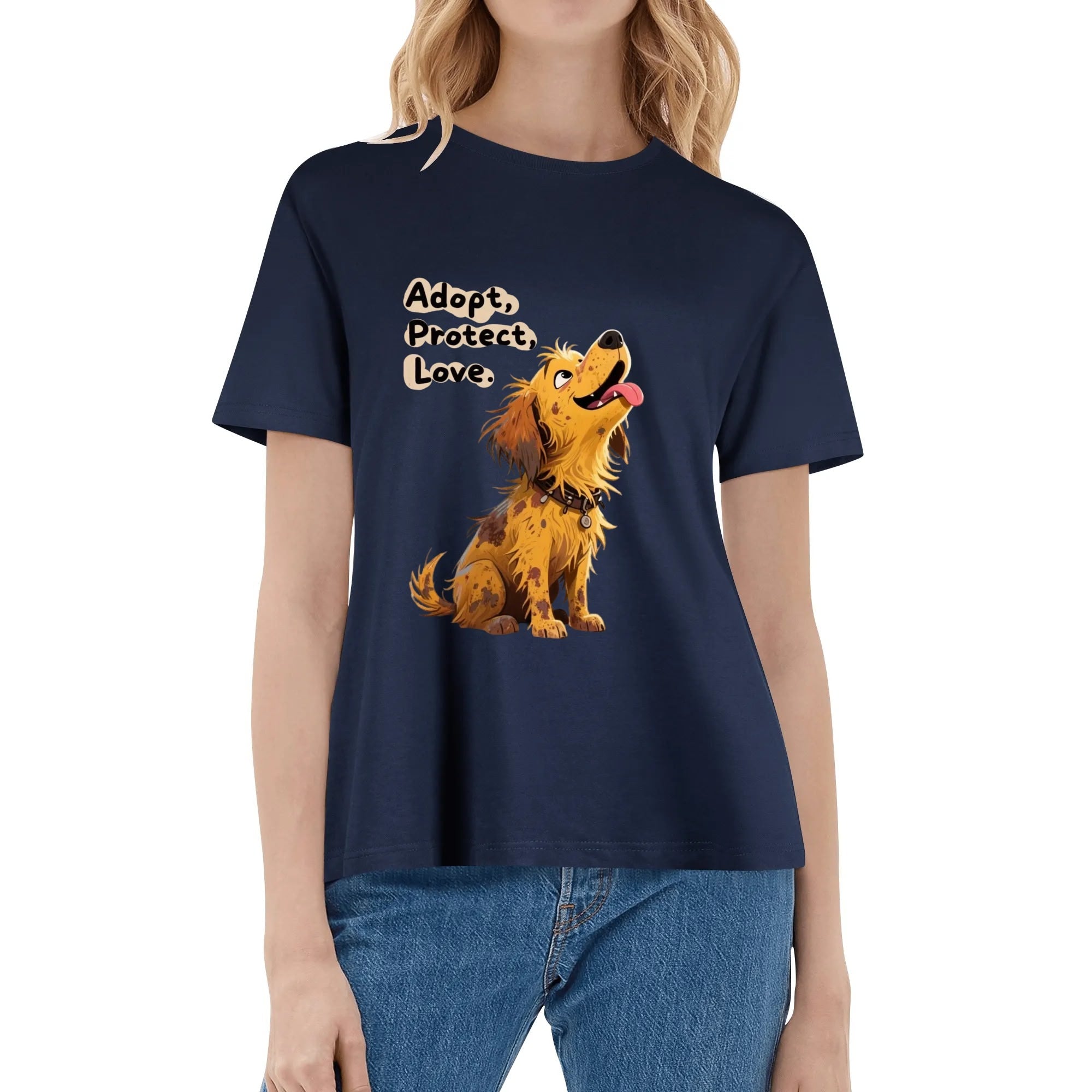 Personalized Front And Back Print-Custom Cotton T-Shirt