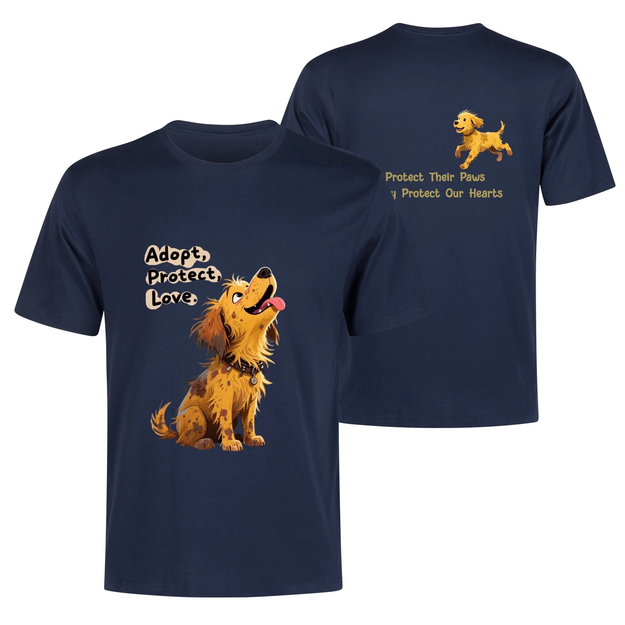 Personalized Front And Back Print-Custom Cotton T-Shirt