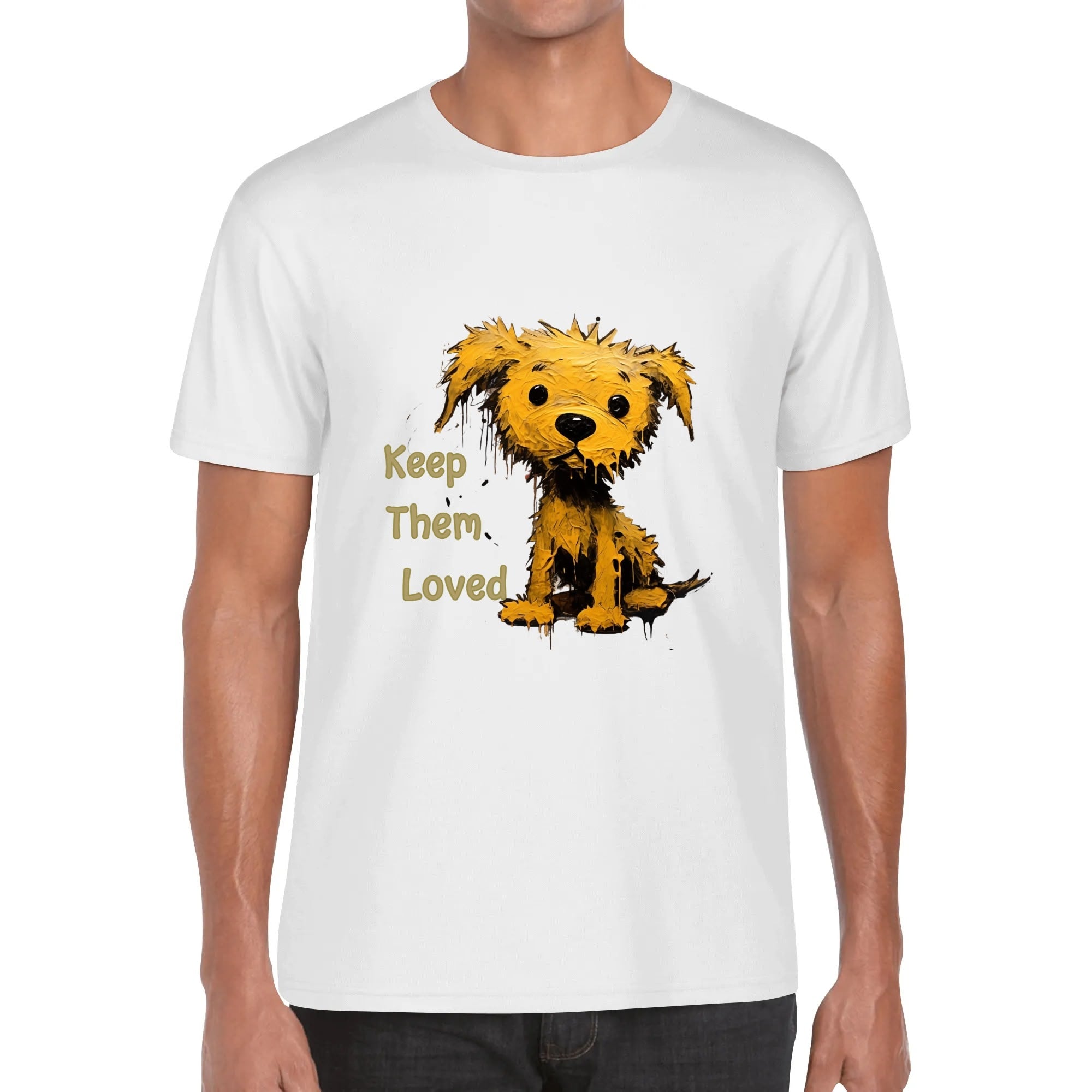 Custom Men’s T-Shirt – 100% Cotton with Personalized Front Image