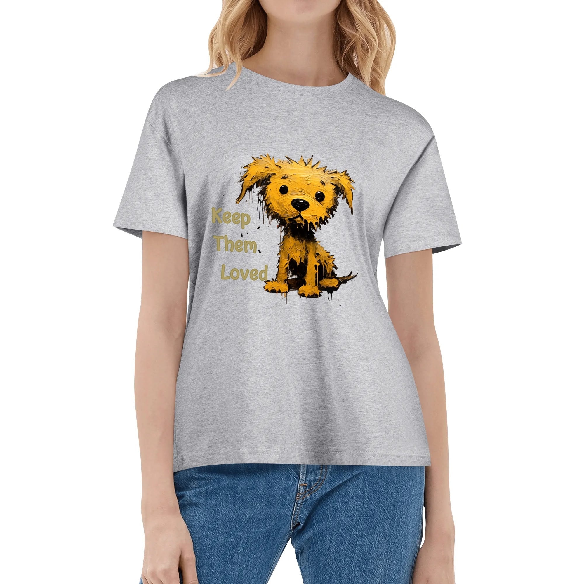 Custom Family Matched Women’s T-Shirt – 100% Cotton with Personalized Front Image