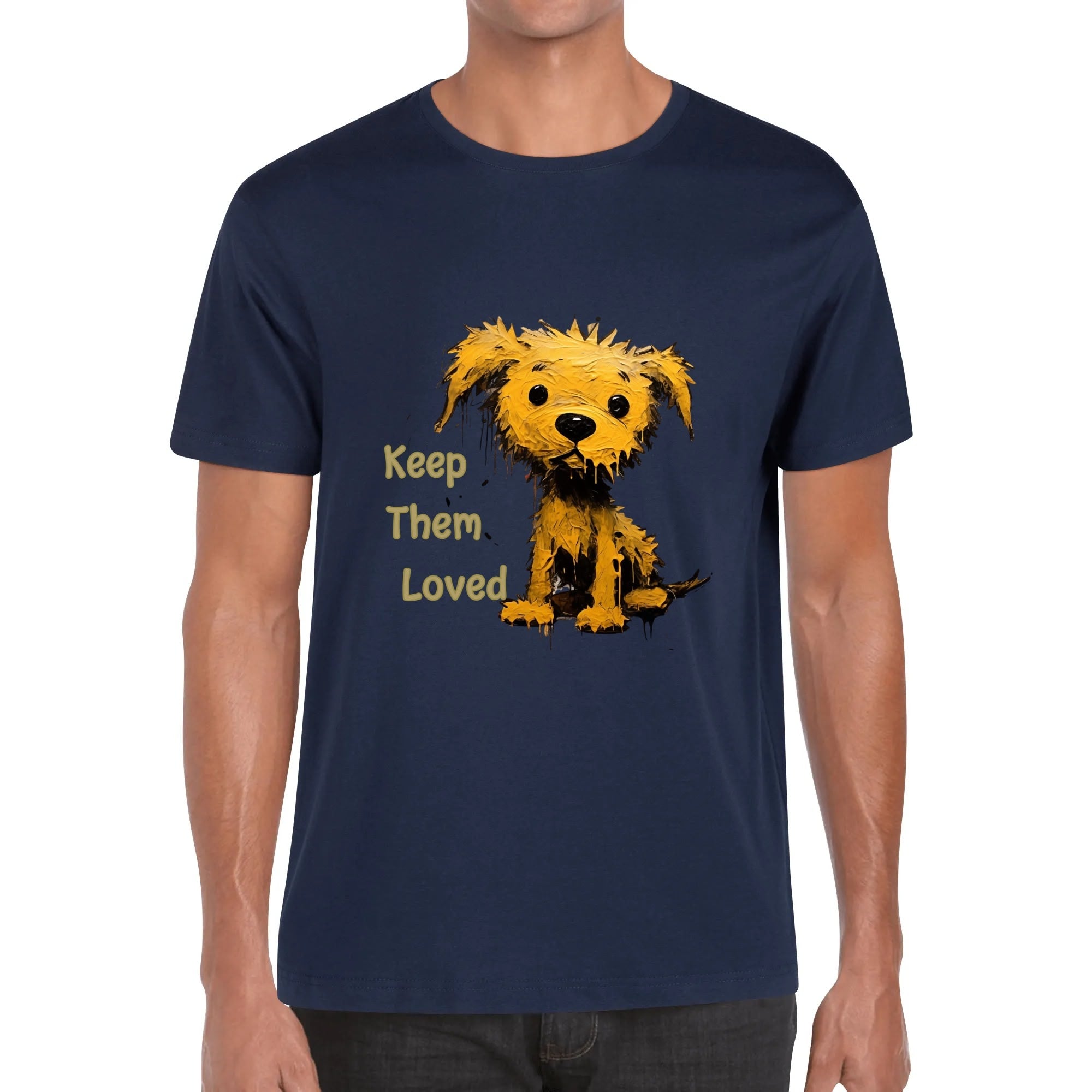 Custom Men’s T-Shirt – 100% Cotton with Personalized Front Image