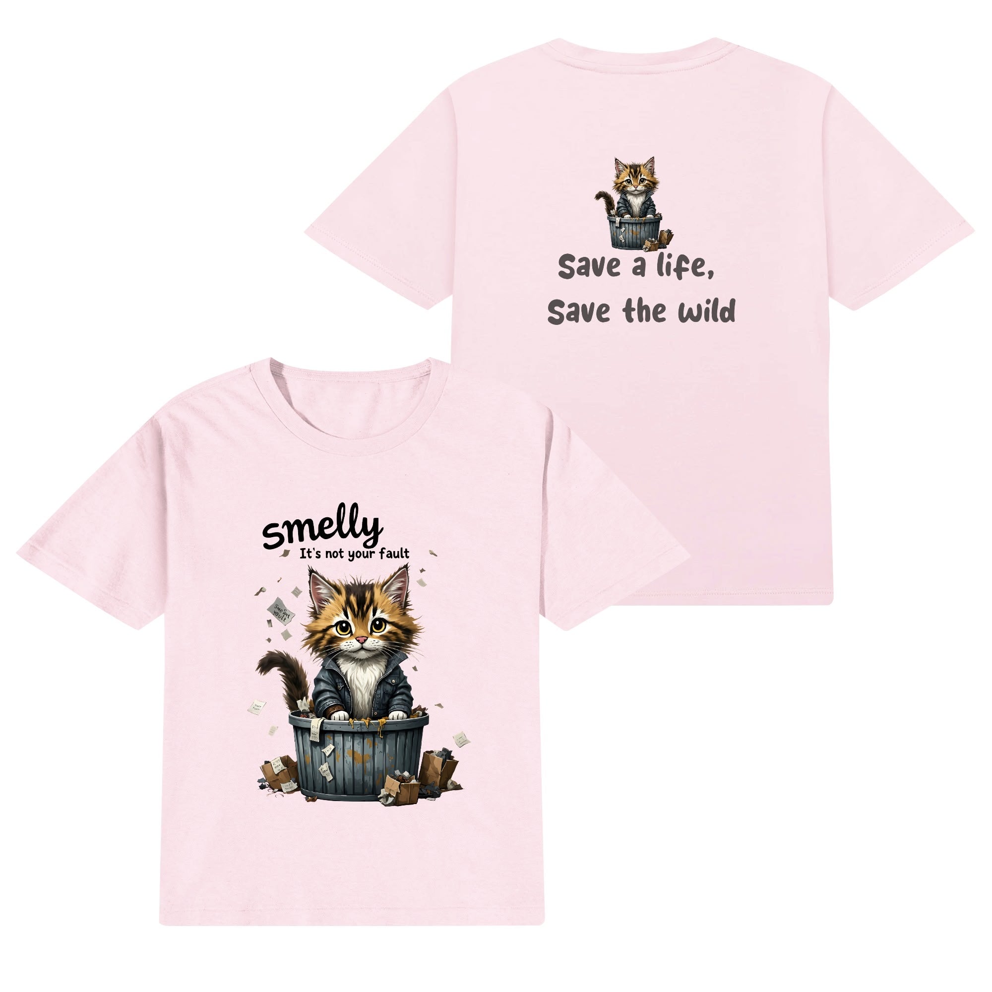 Kids Cotton Front & Back Printing T-Shirt