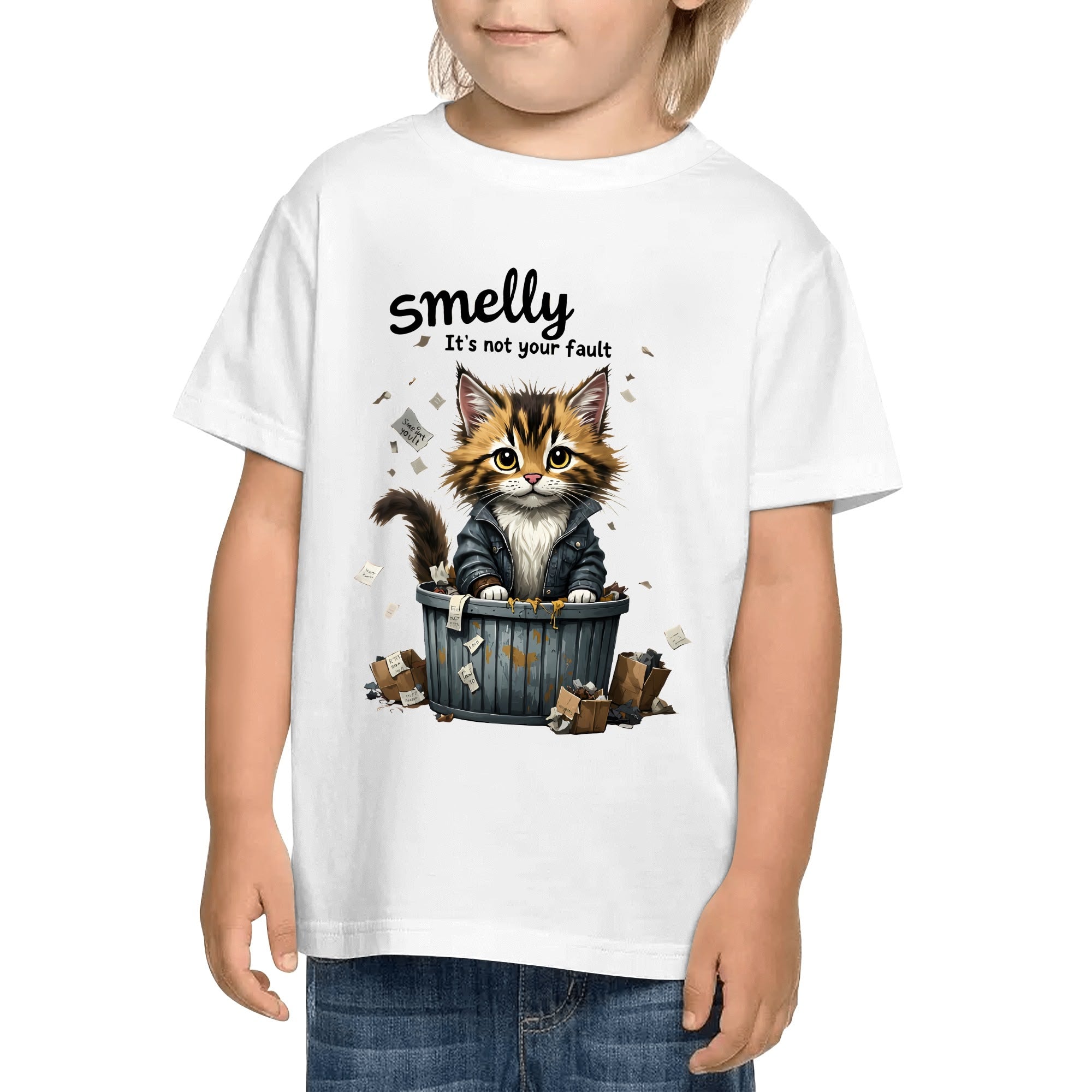 Kids Cotton Front & Back Printing T-Shirt