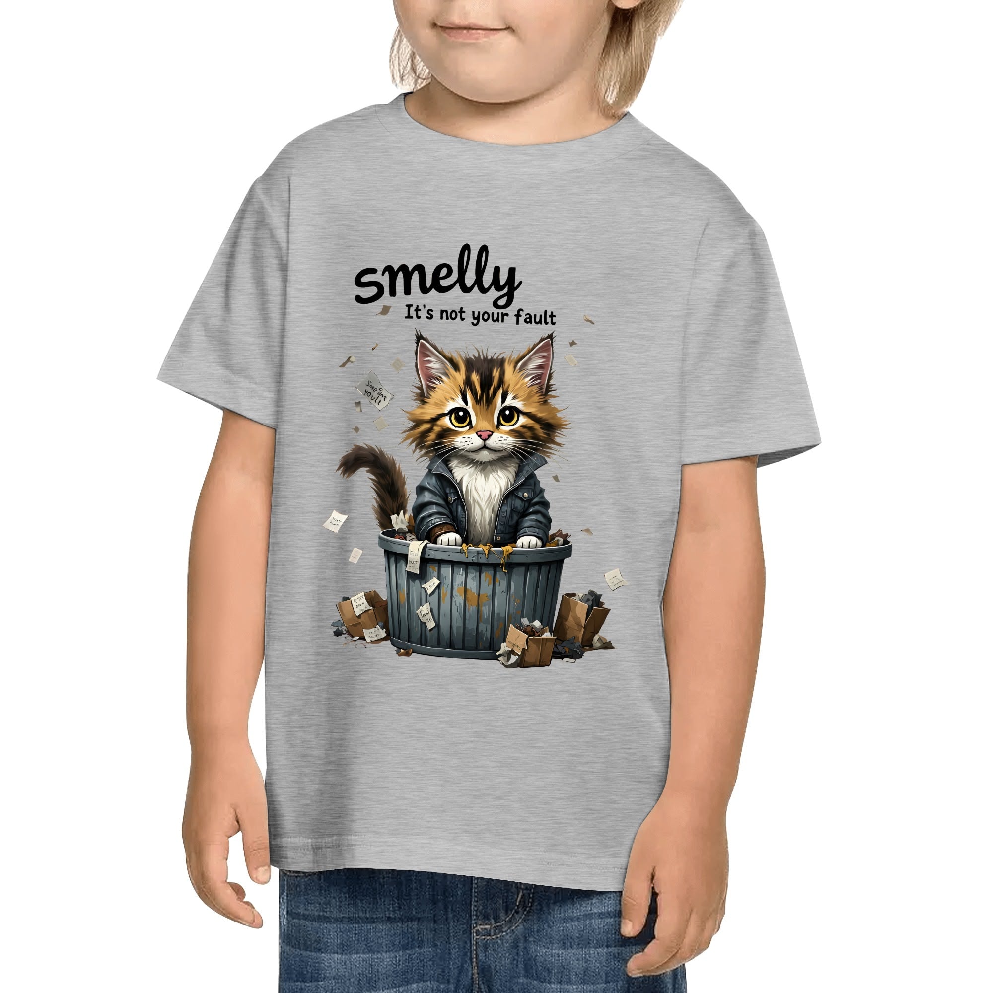 Kids Cotton Front & Back Printing T-Shirt