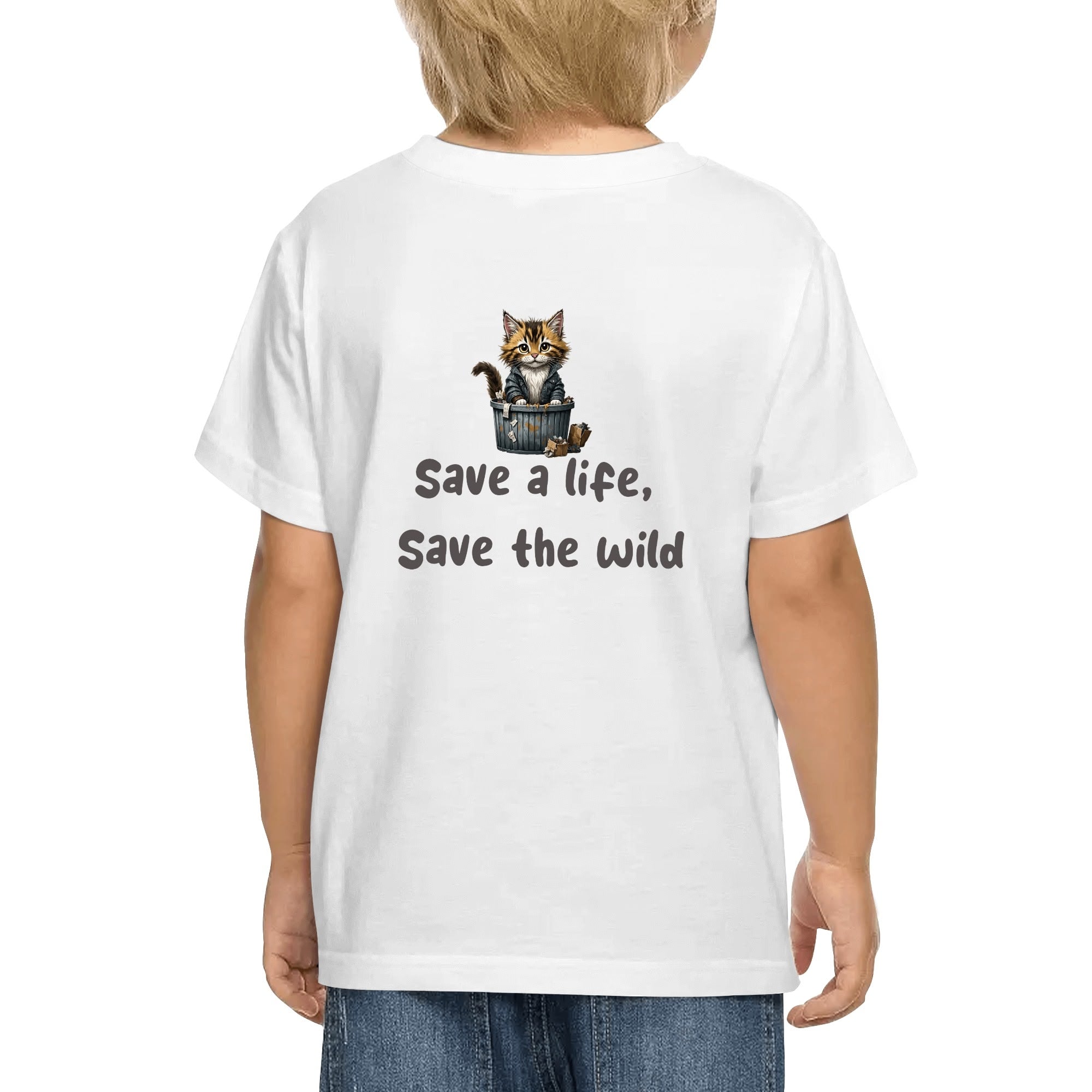 Kids Cotton Front & Back Printing T-Shirt