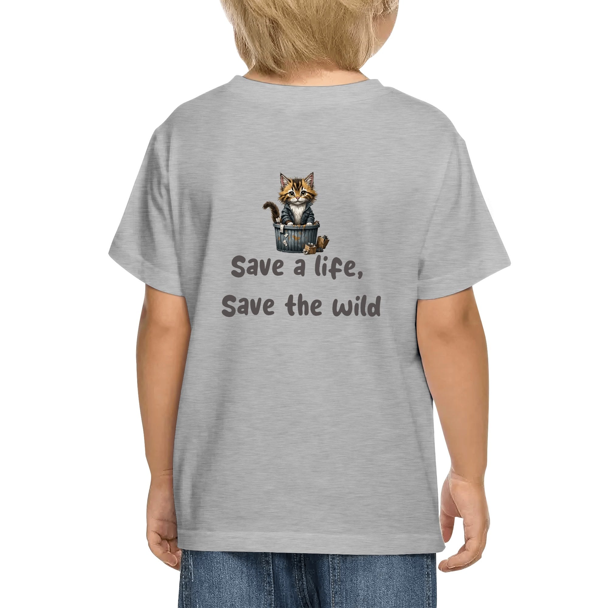 Kids Cotton Front & Back Printing T-Shirt