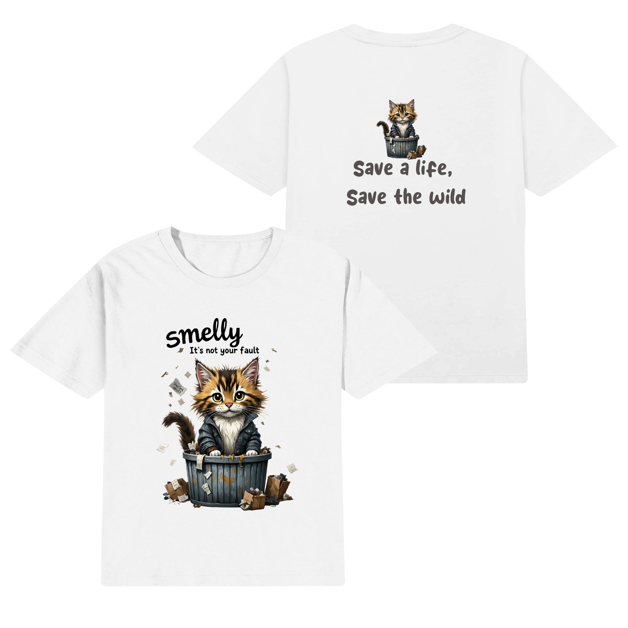 Kids Cotton Front & Back Printing T-Shirt