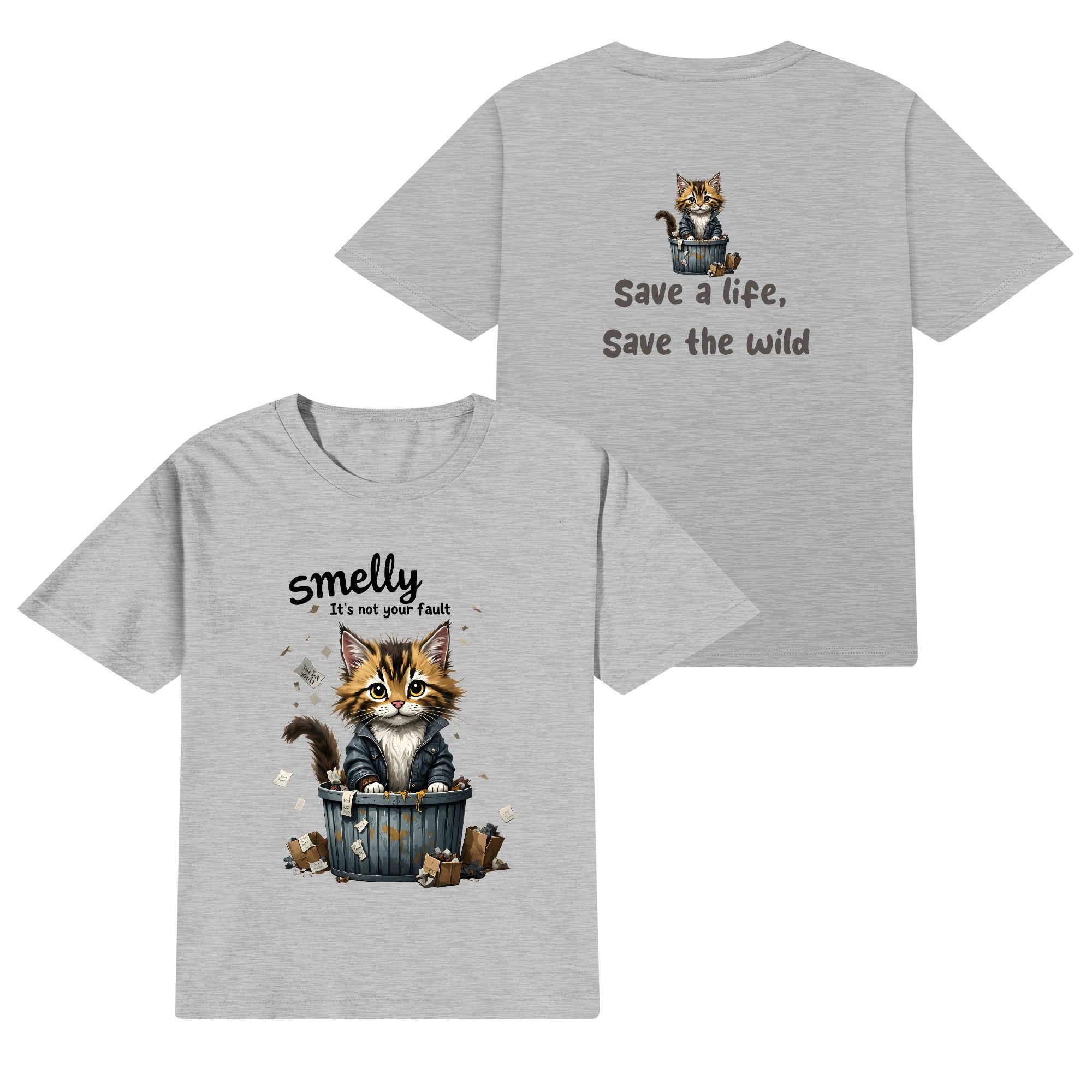 Kids Cotton Front & Back Printing T-Shirt