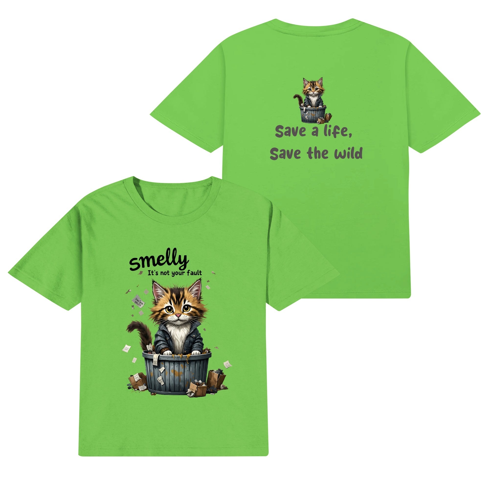 Kids Cotton Front & Back Printing T-Shirt