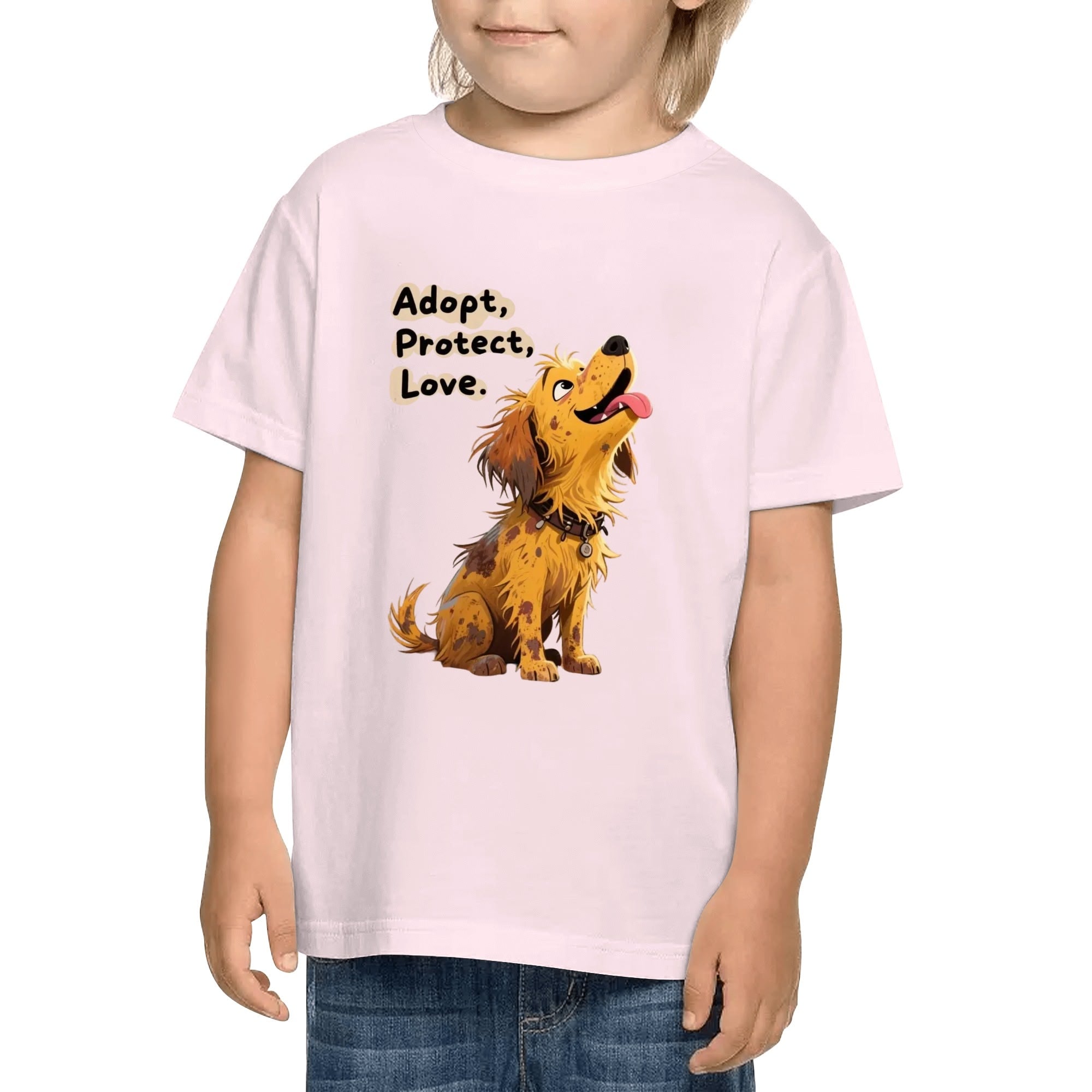 Kids Cotton Front & Back Printing T-Shirt