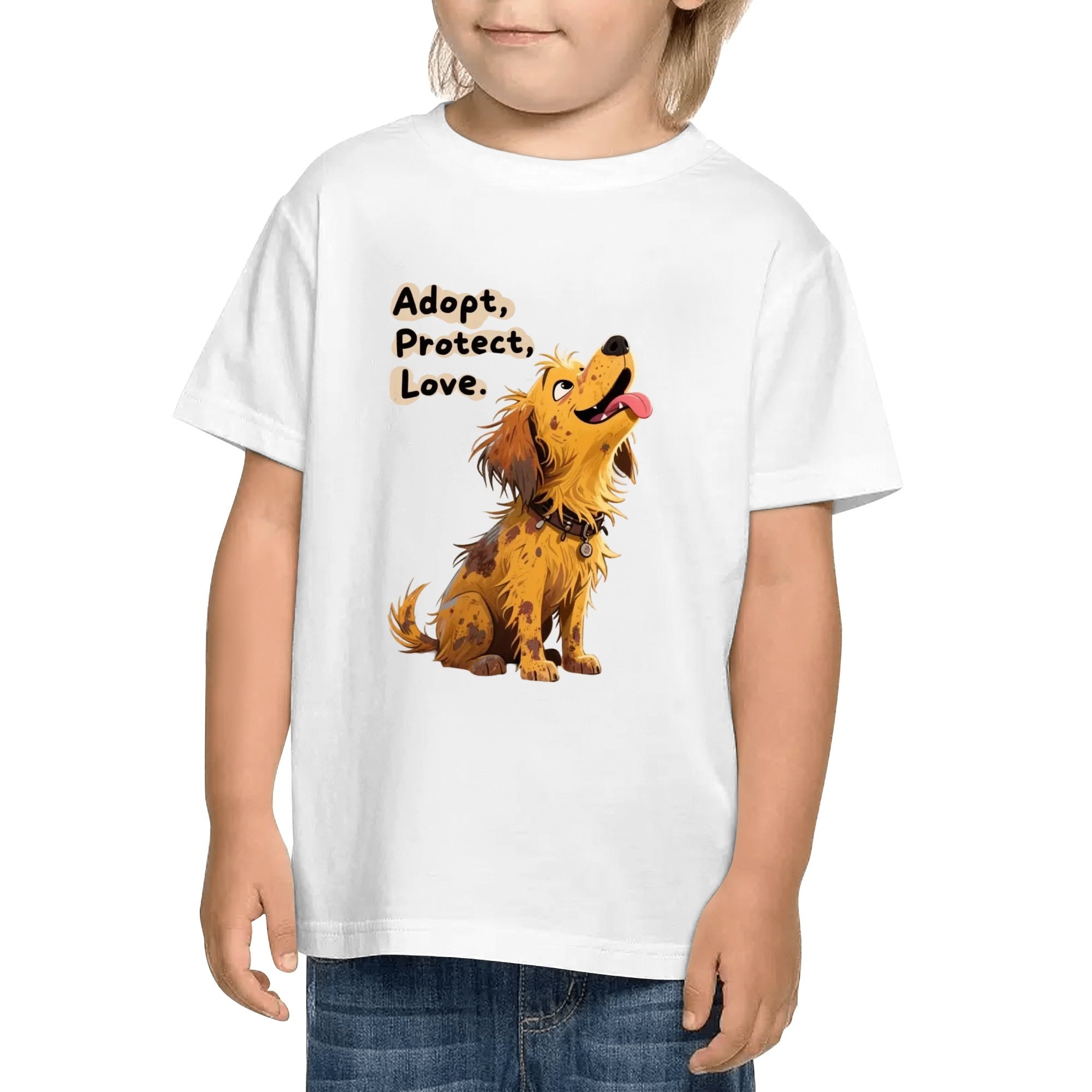 Kids Cotton Front & Back Printing T-Shirt